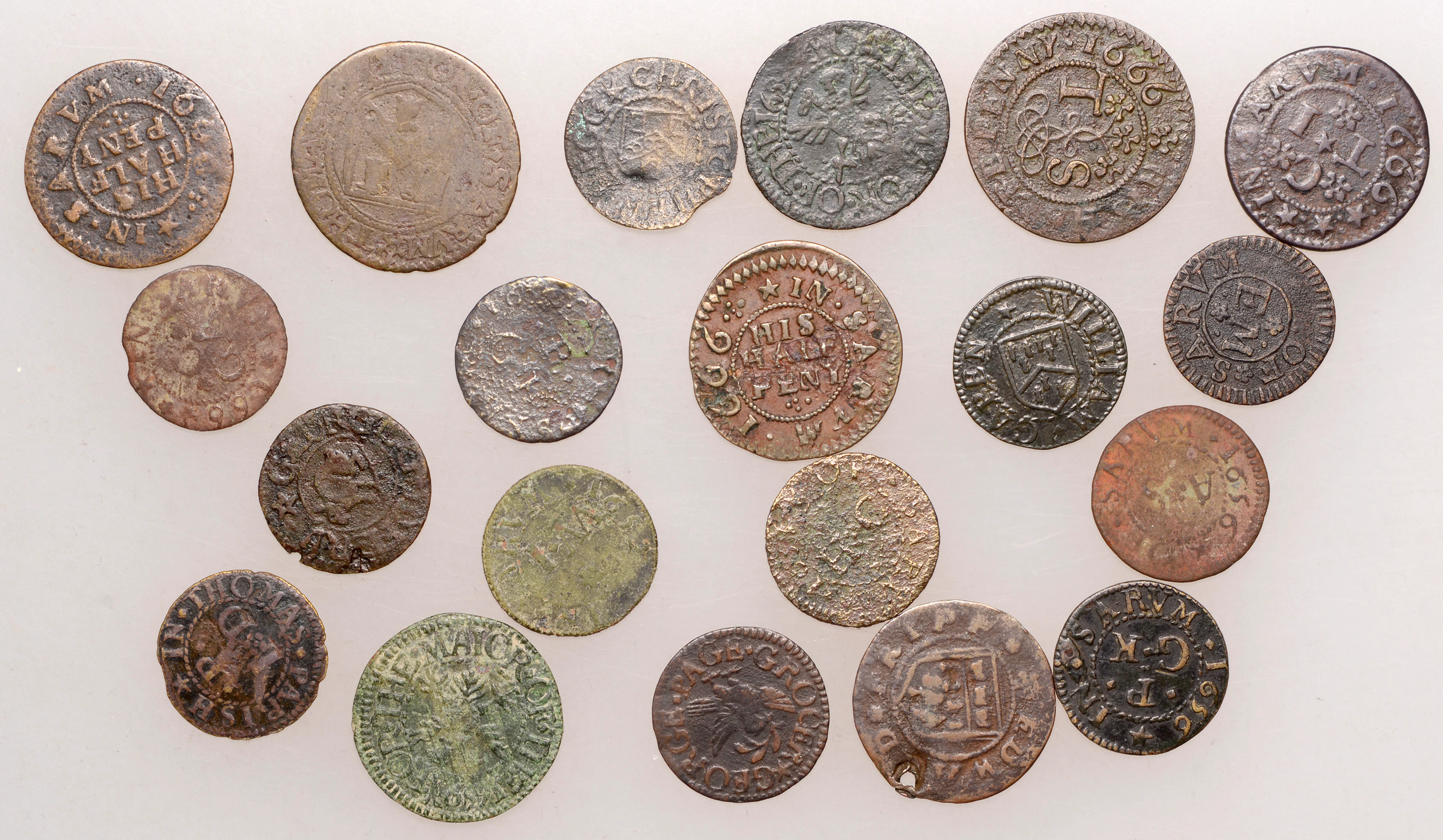 17th Century Tokens, WILTSHIRE, Salisbury, City Farthings, 1659 (2)