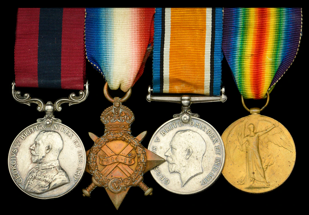 A Great War ‘Western Front’ D.C.M. group of four awarded to Lance-Corporal