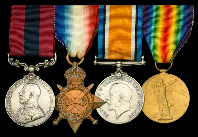 A Great War ‘Western Front’ D.C.M. group of four awarded to Lance-Corporal