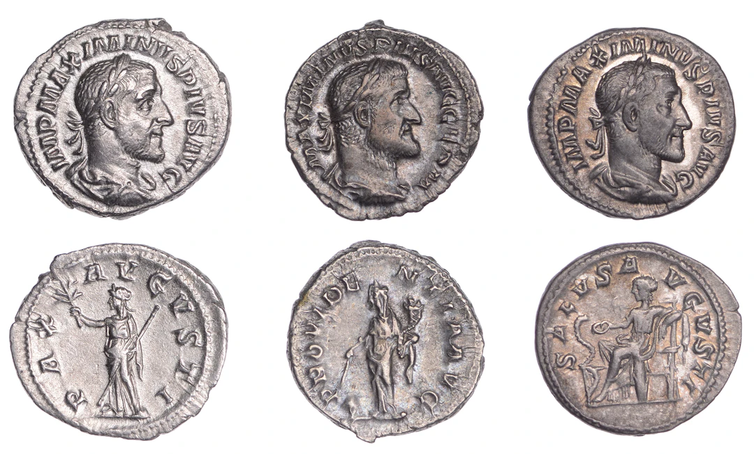 Maximinus I (235-238), Denarii (3), 235-6, laureate, draped and cuirassed