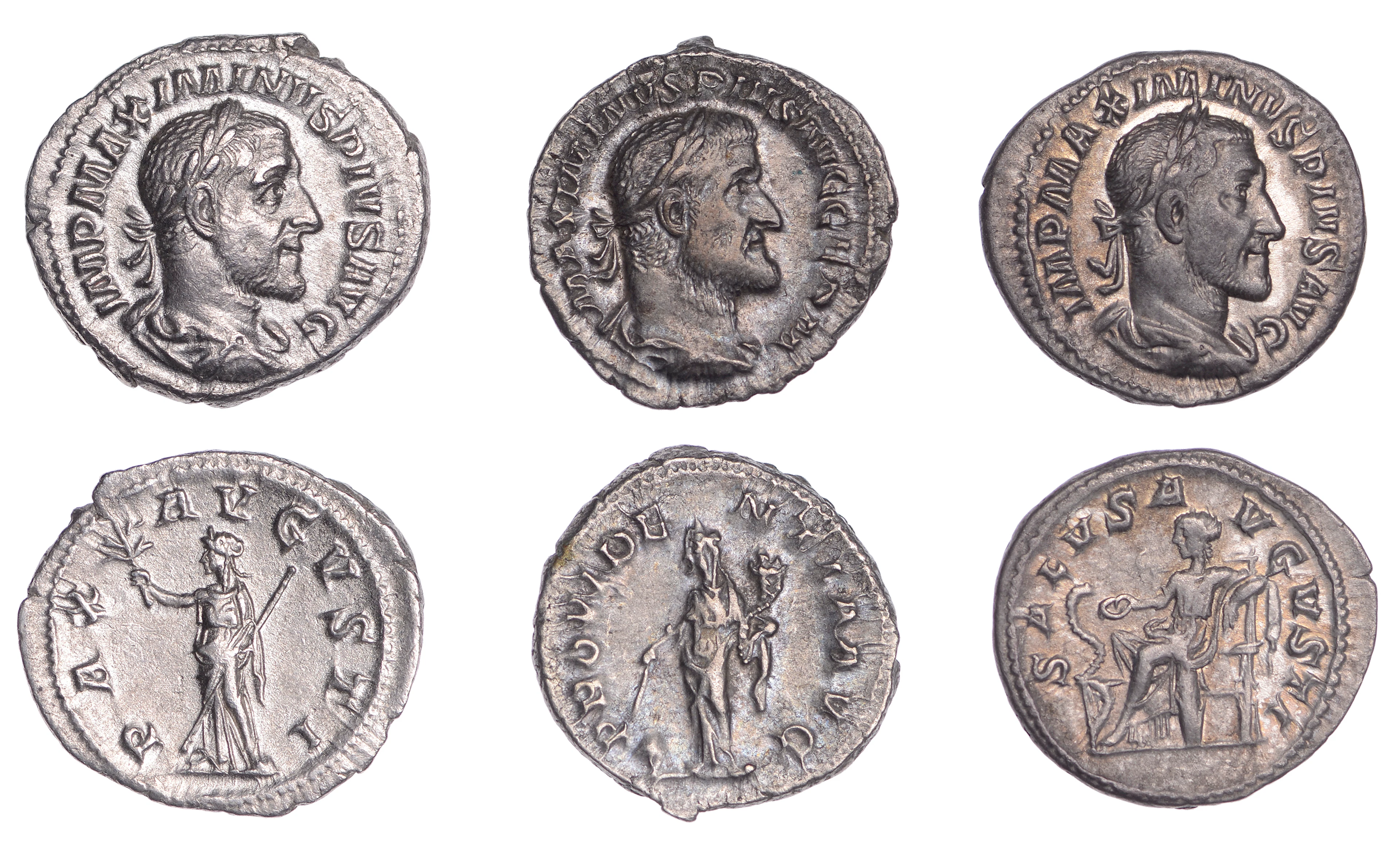 Maximinus I (235-238), Denarii (3), 235-6, laureate, draped and cuirassed
