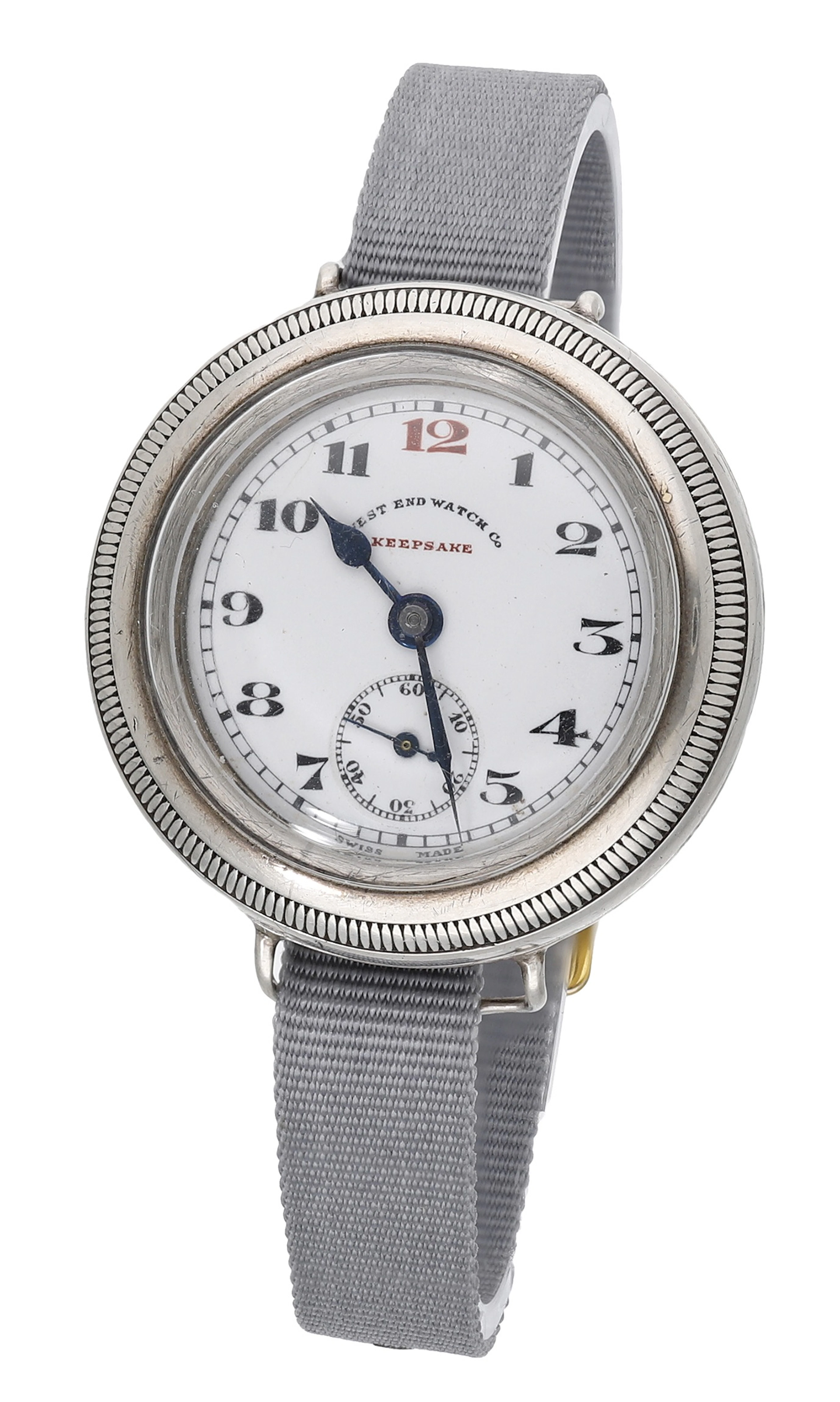 West End Watch Co. A silver hermetic cased wristwatch, circa 1920.