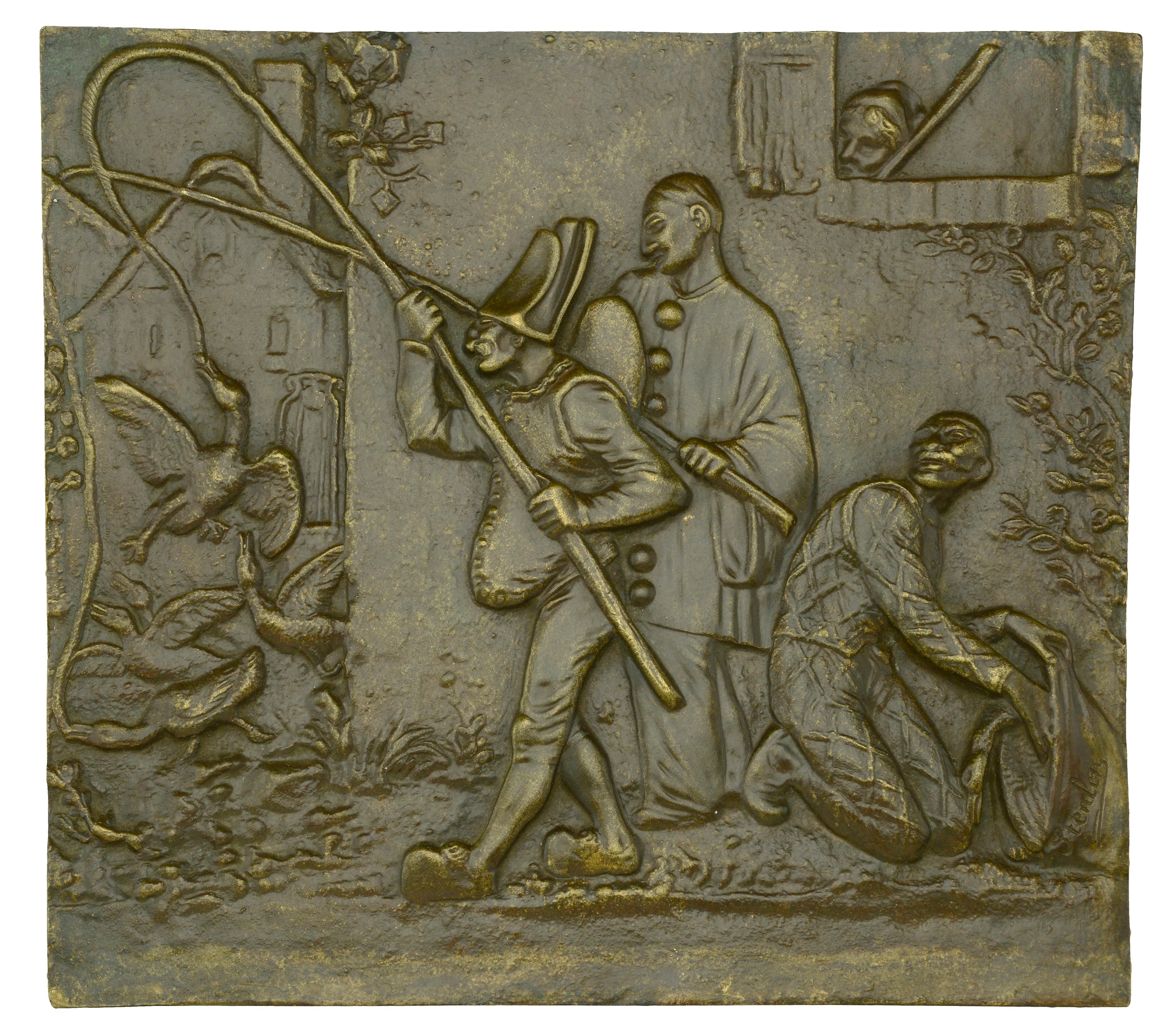 FRANCE, Les attrapeurs d'oiseaux [The Bird Catchers], c. 1900, a large