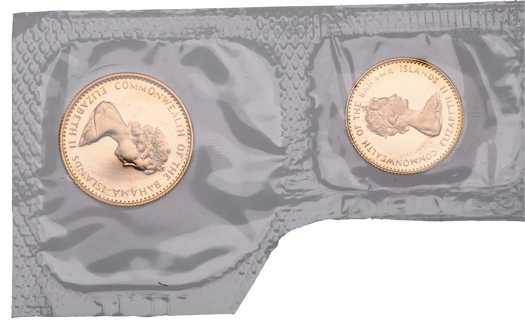Bahamas, Elizabeth II, 20 and 10 Dollars, both 1971, Llantrisant (KM