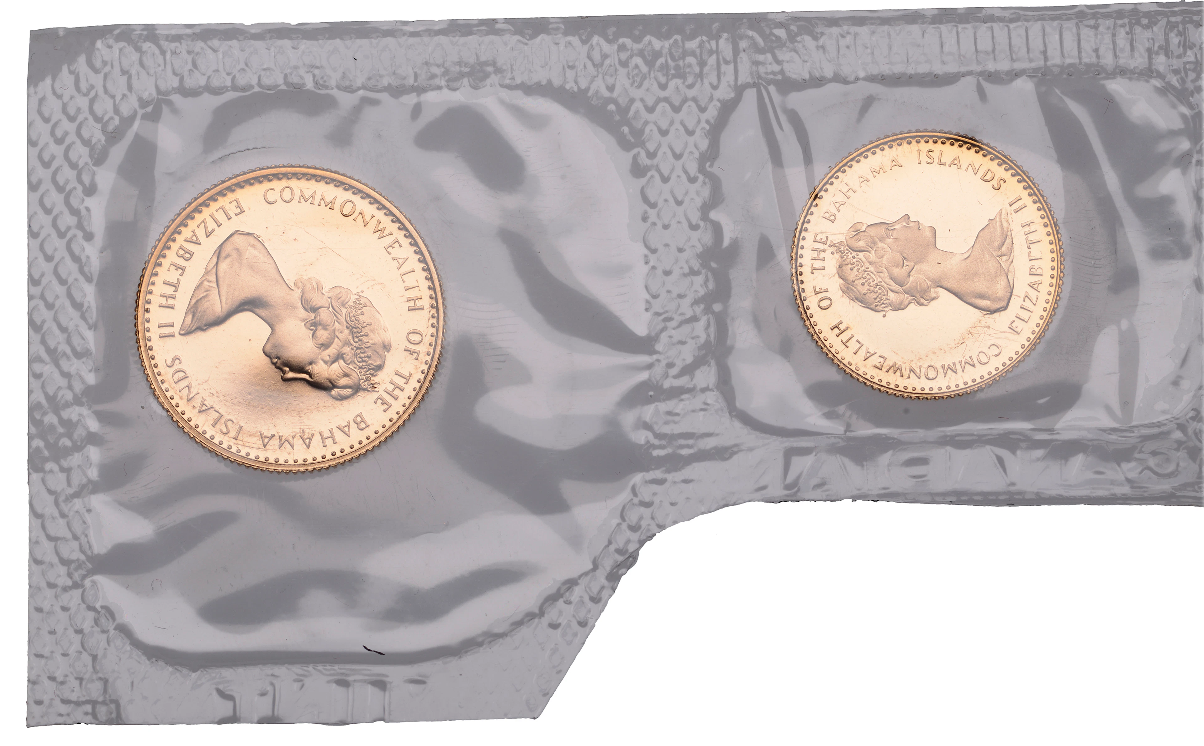 Bahamas, Elizabeth II, 20 and 10 Dollars, both 1971, Llantrisant (KM