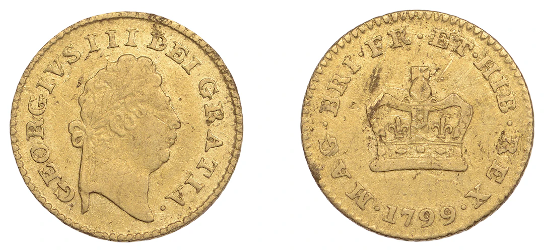 George III (1760-1820), Pre-1816 issues, Third-Guinea, 1799, first