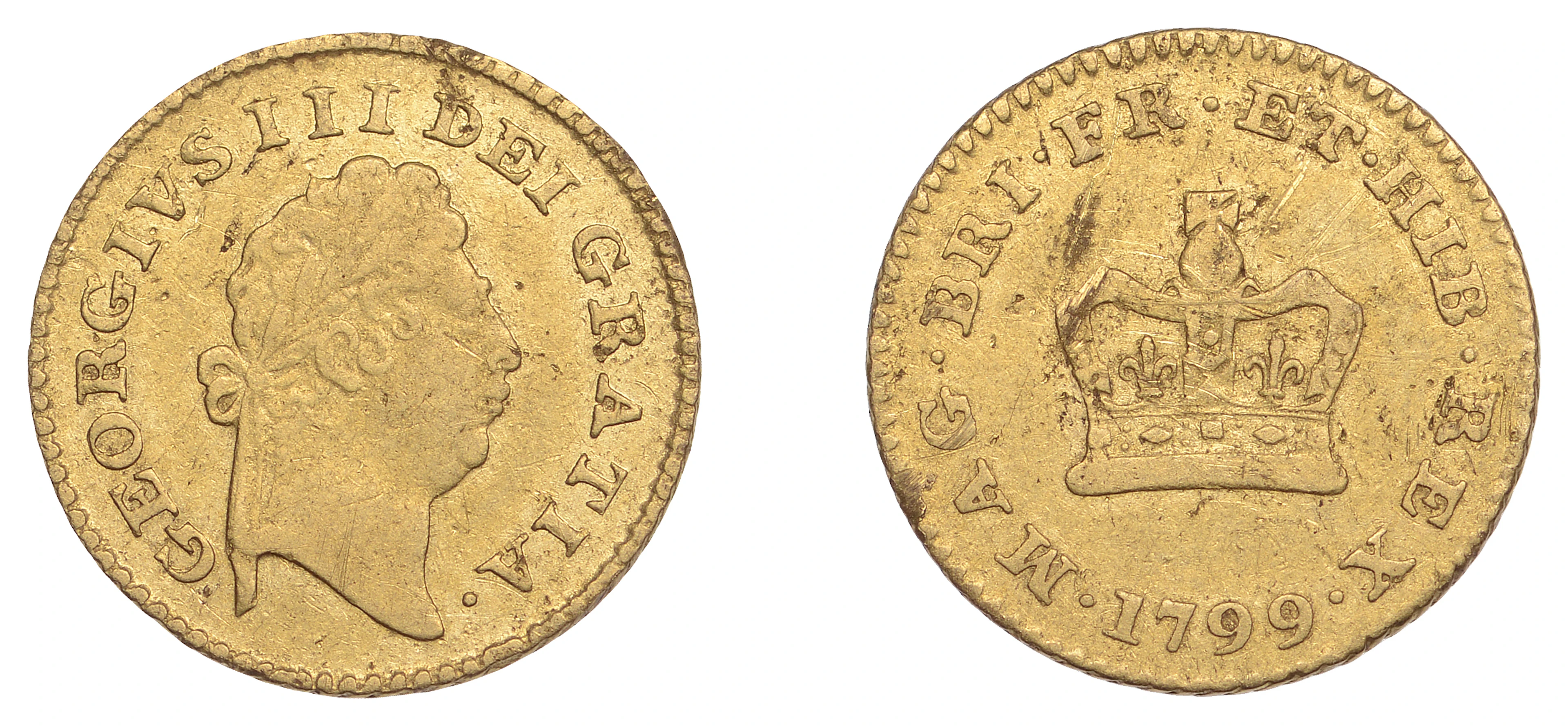 George III (1760-1820), Pre-1816 issues, Third-Guinea, 1799, first
