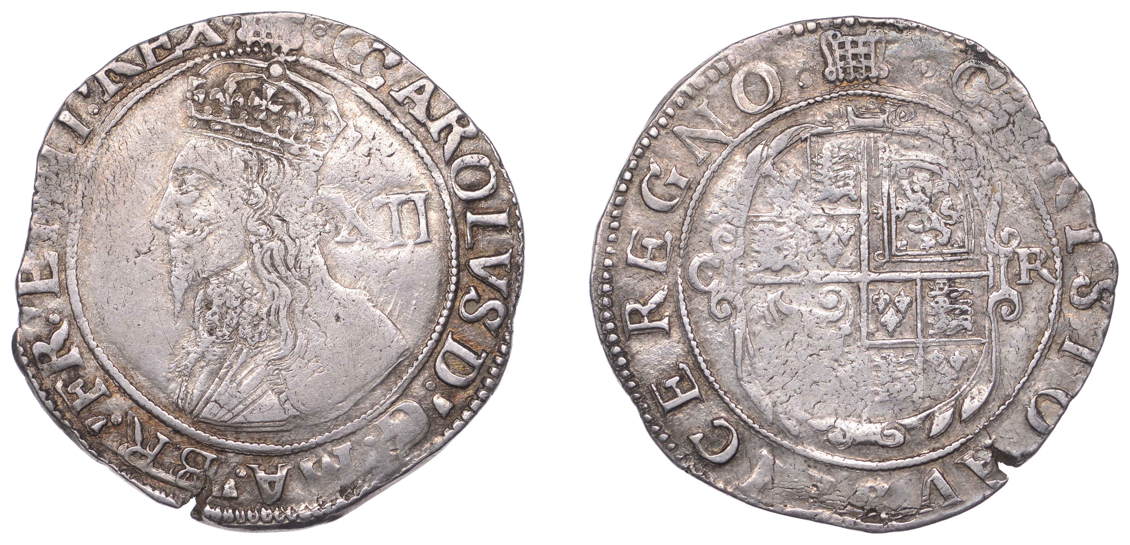 Charles I (1625-1649), Tower mint, Shilling, Gp D, type 3.1, mm. portcullis