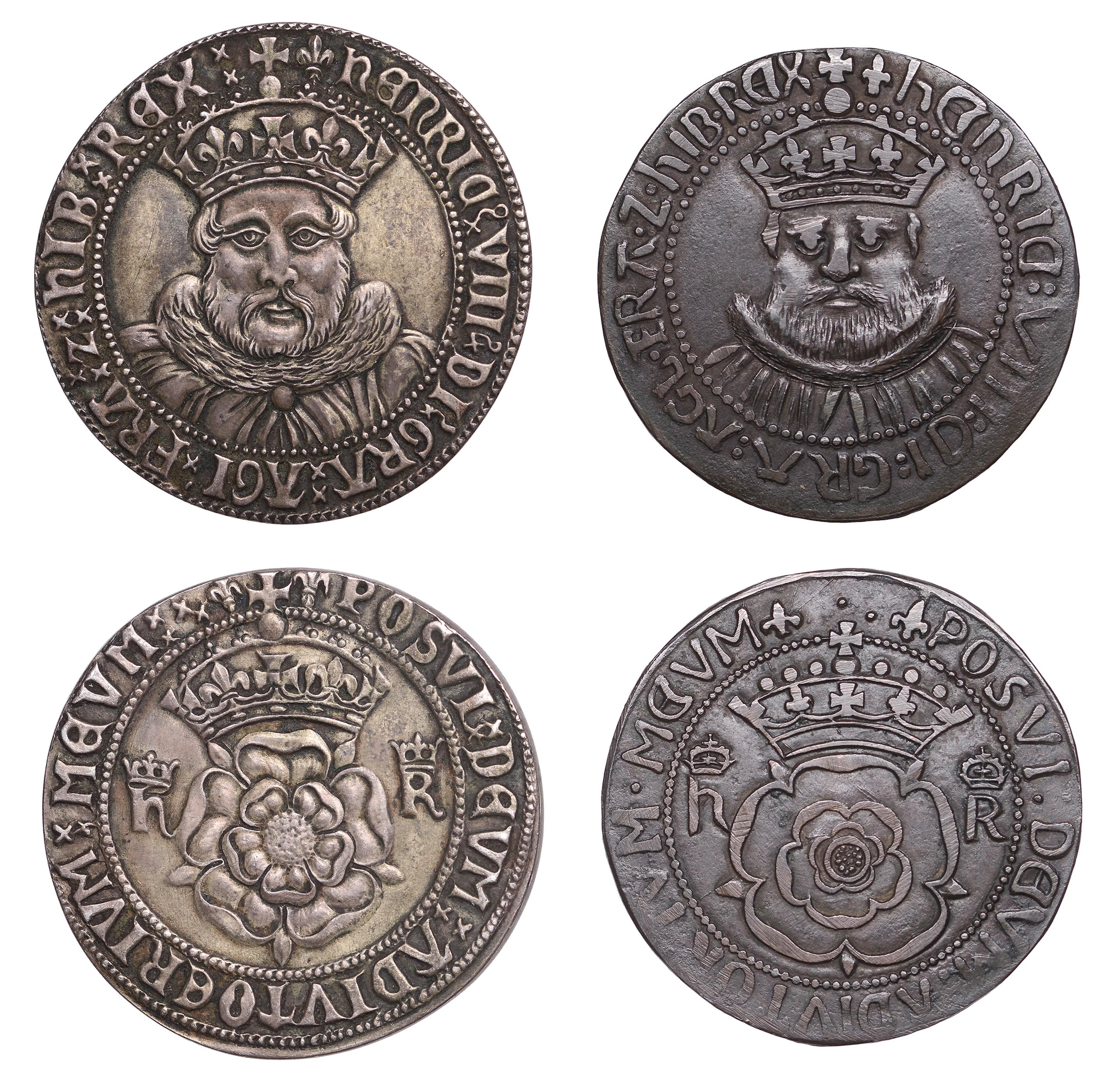 Miscellaneous, Henry VIII, Third coinage, Testoon, mm. lis, a copy