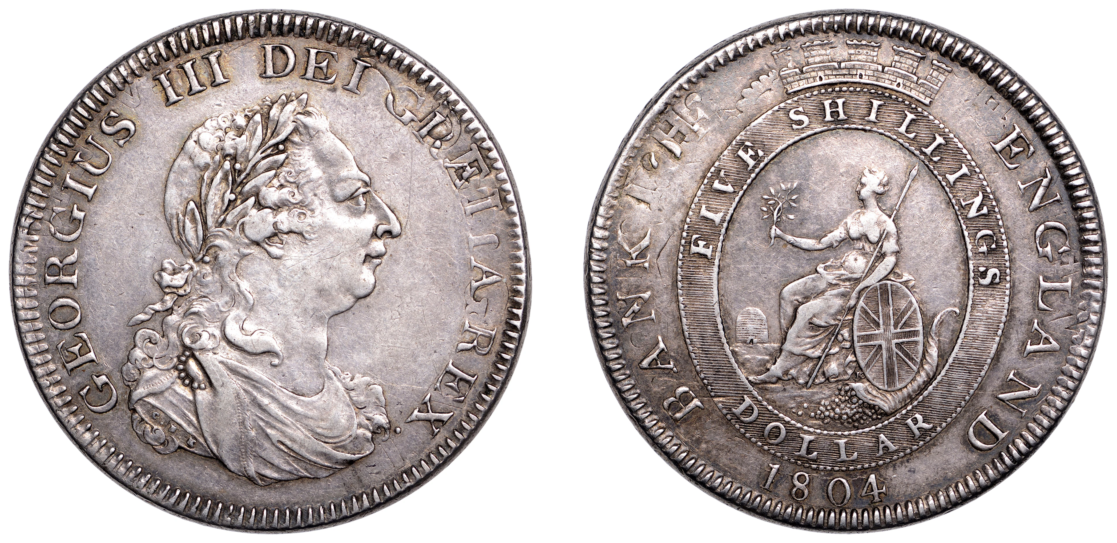 George III (1760-1820), Bank of England, Dollar, 1804, type A/2 (ESC