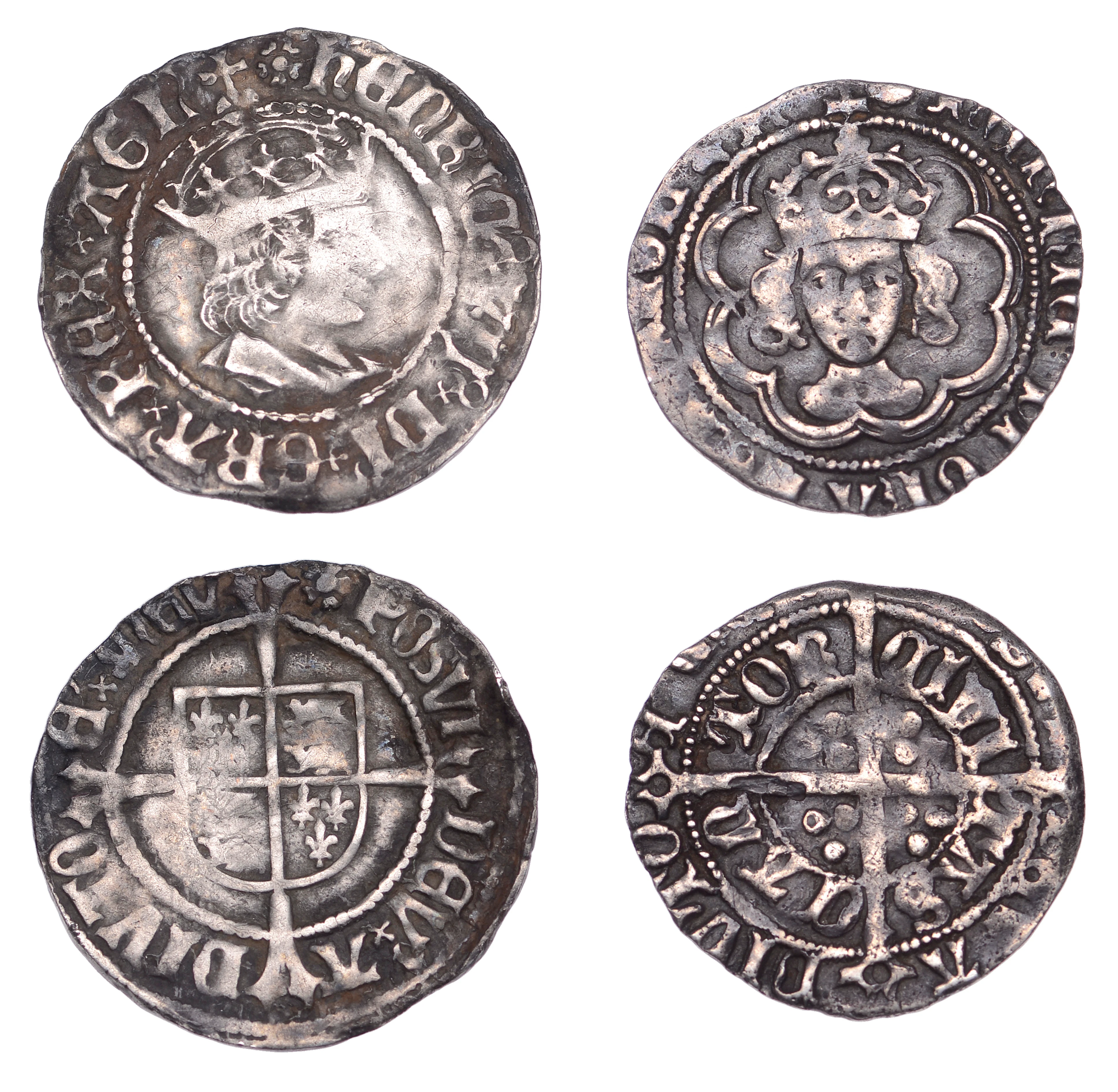 Henry VII, Halfgroats (2), both Canterbury, Facing Bust issue, mm.
