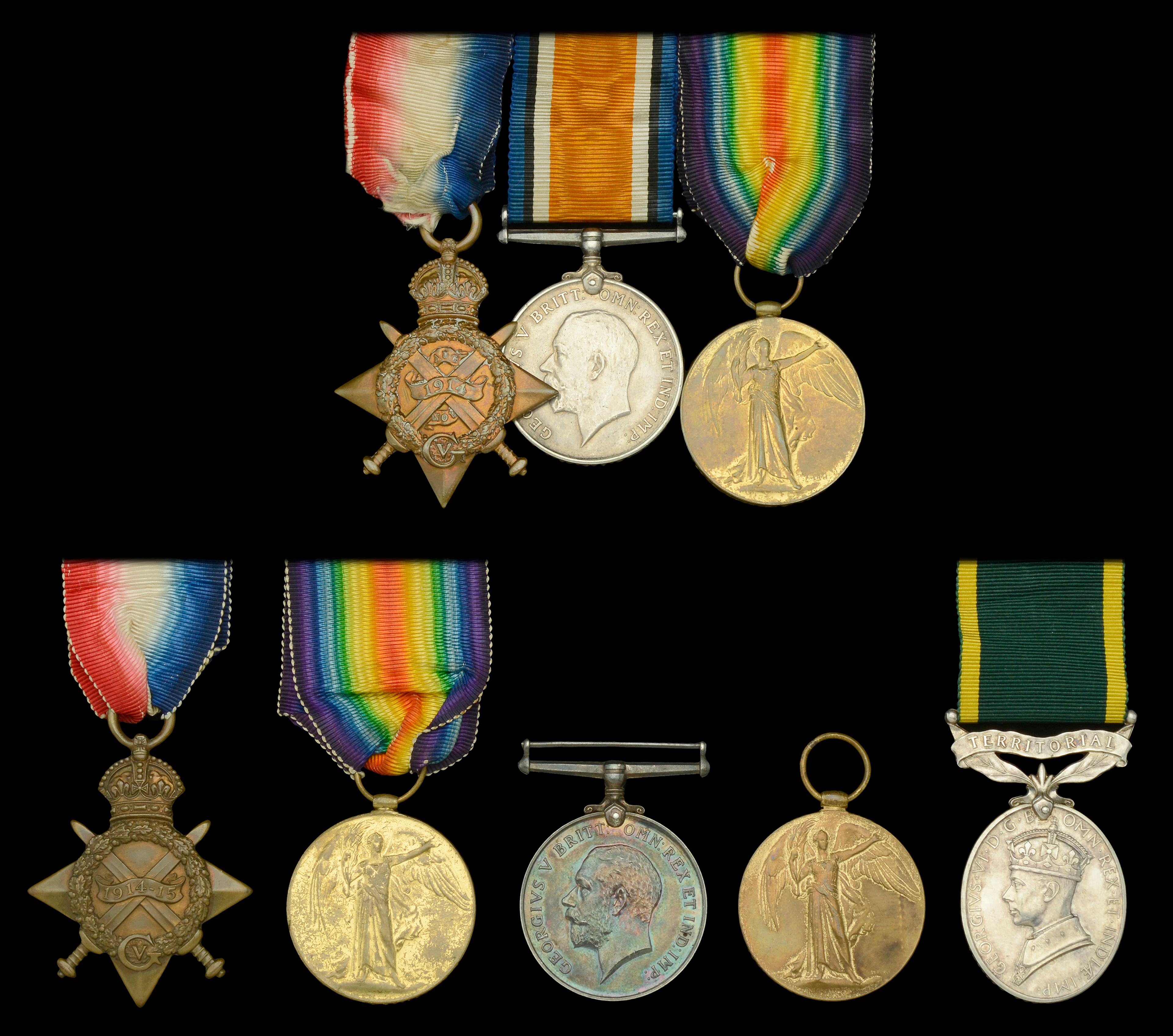 Three: Bombardier F. G. Farr, Royal Field Artillery 1914 Star (14305