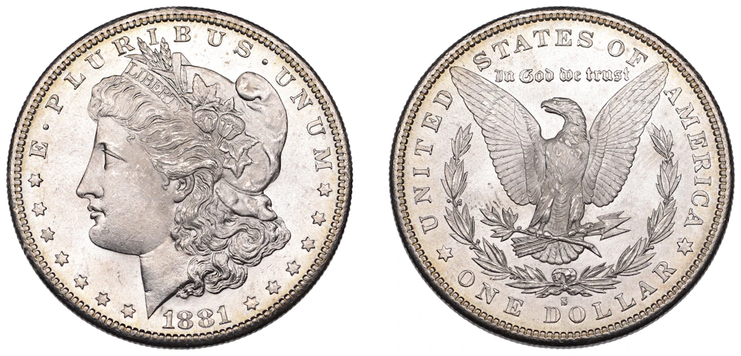 United States of America, Dollar, 1881s, San Francisco (KM 110). Brilliant