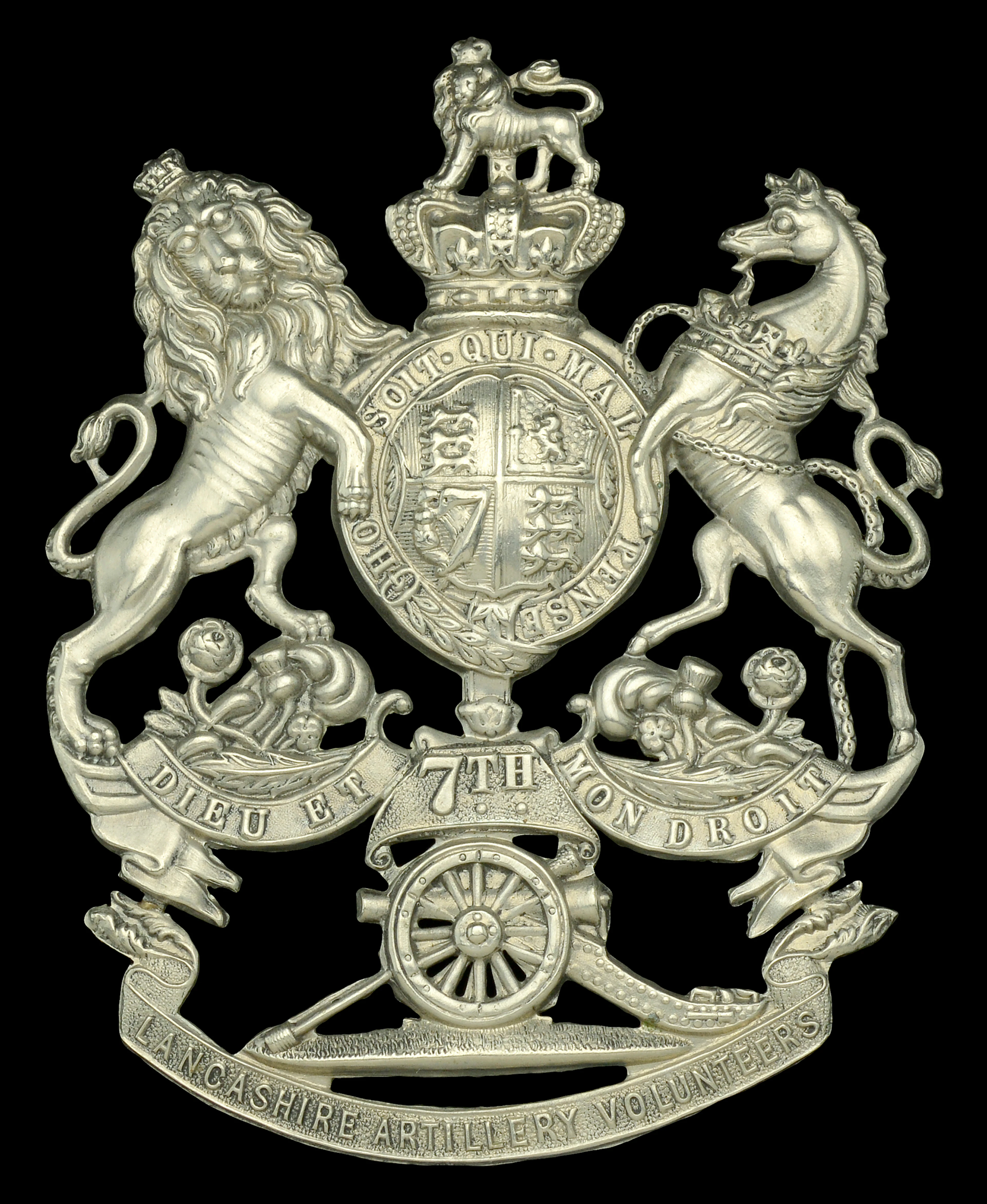7th Lancashire Artillery Volunteers, Helmet Plate. A good and scarce