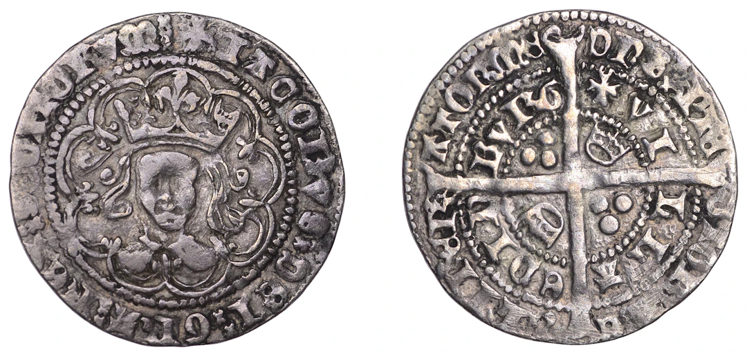 Scotland, James II, Second coinage, First issue, Groat, Edinburgh