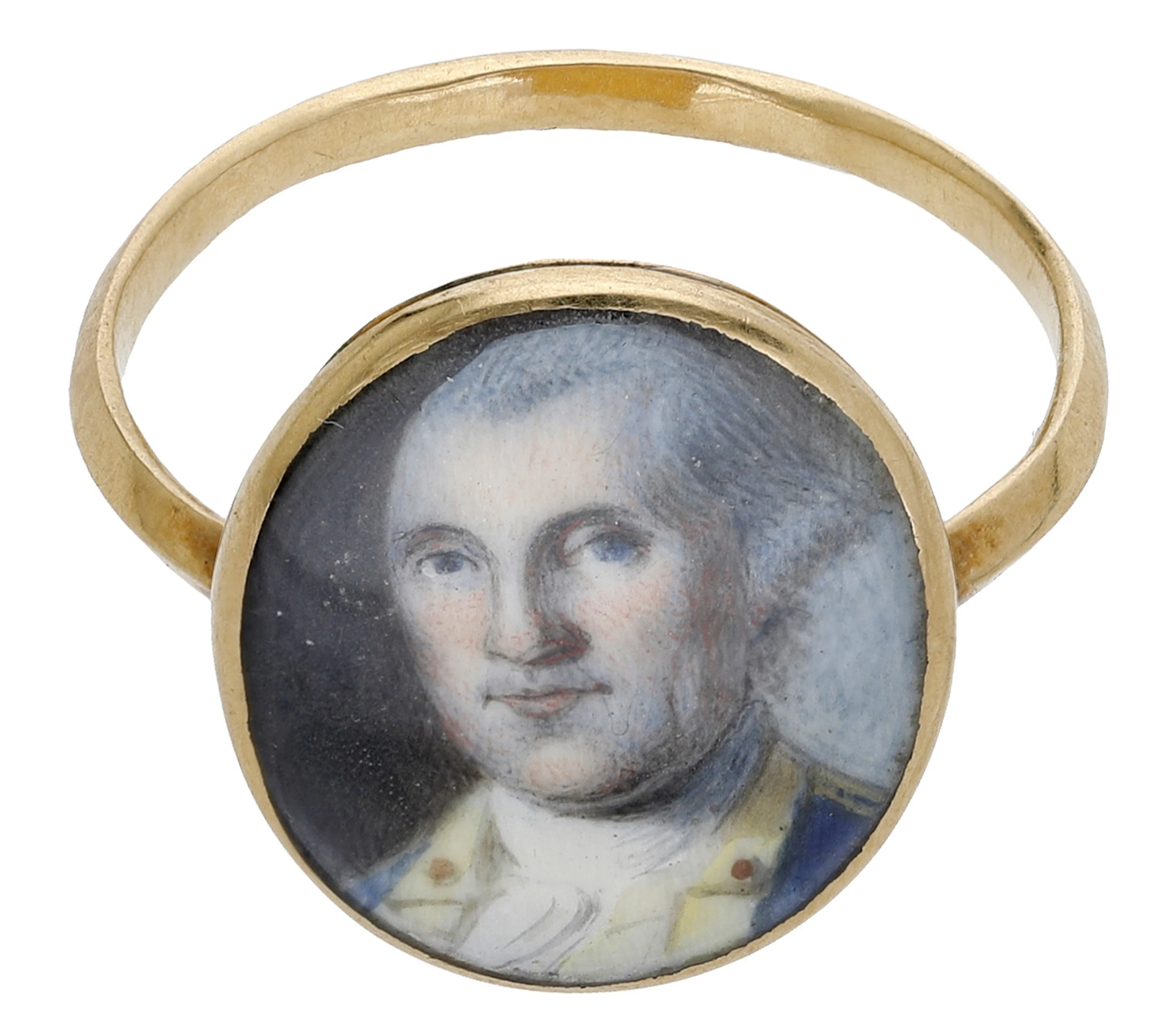 A portrait miniature ring of George Washington, late 18th century