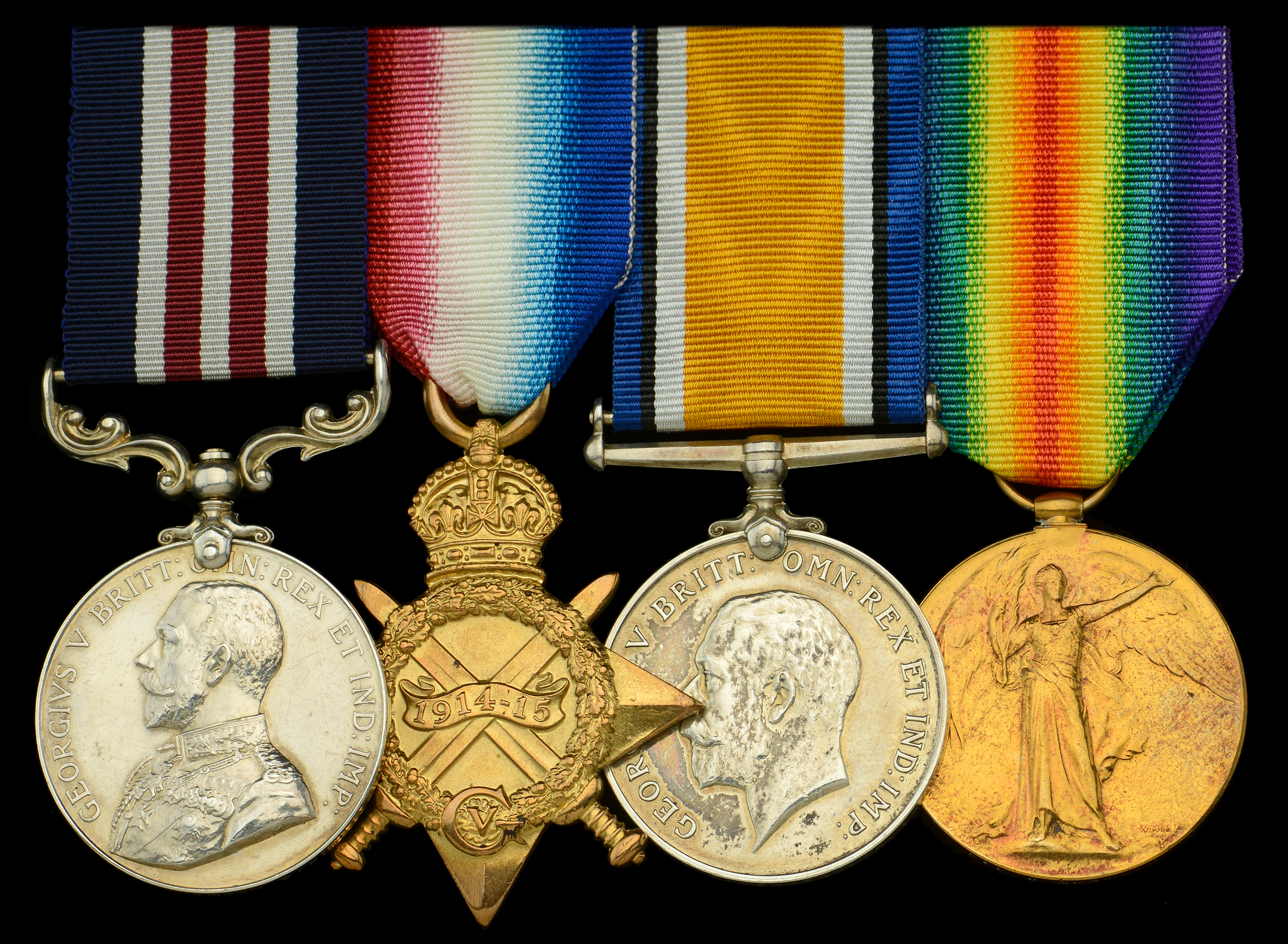 A Great War ‘Western Front’ M.M. group of four awarded to Private