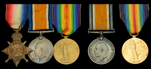 Three: Private P. Brady, Royal Irish Fusiliers 1914-15 Star (10574