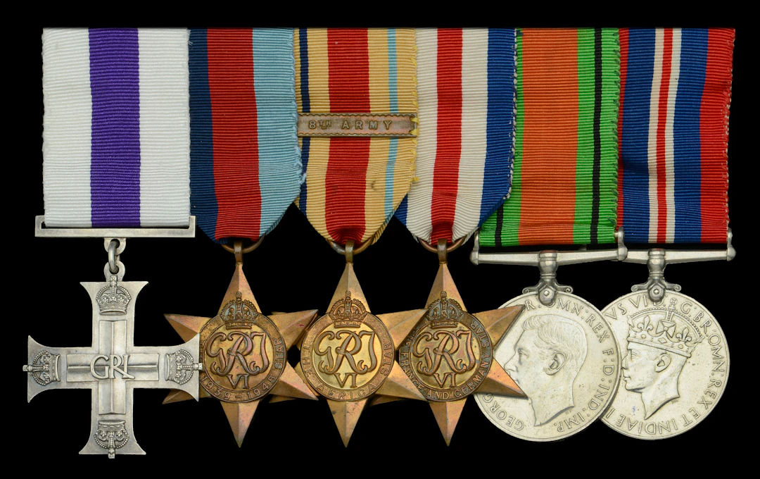 A Second War M.C. group of six attributed to Major J. C. G. Dunolly