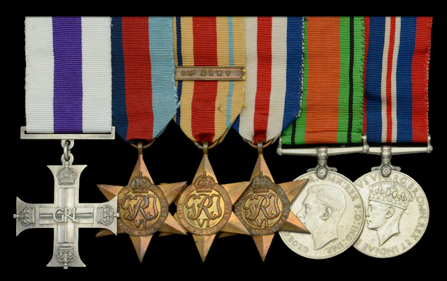 A Second War M.C. group of six attributed to Major J. C. G. Dunolly