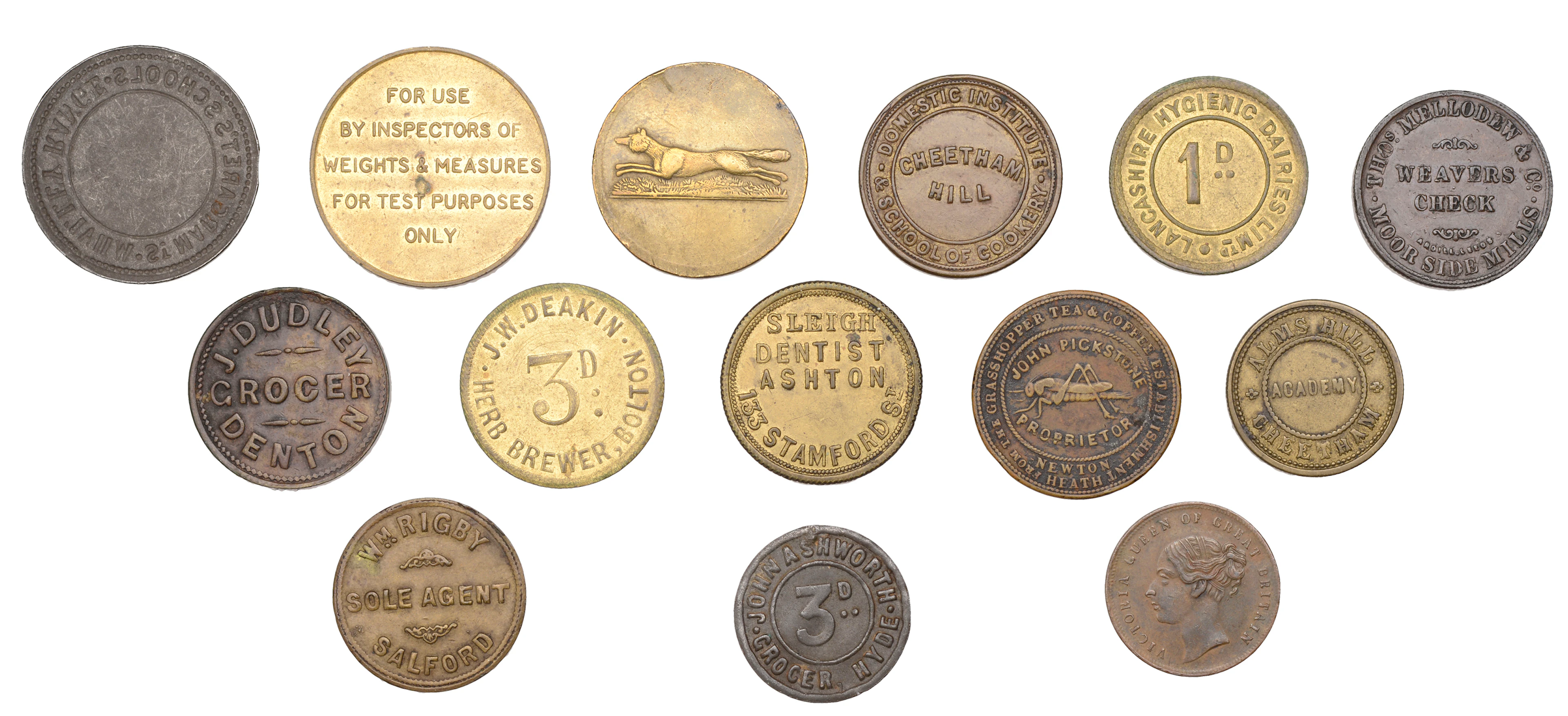 Miscellaneous Tokens and Checks, LANCASHIRE, Ashton-under-Lyne, Robert