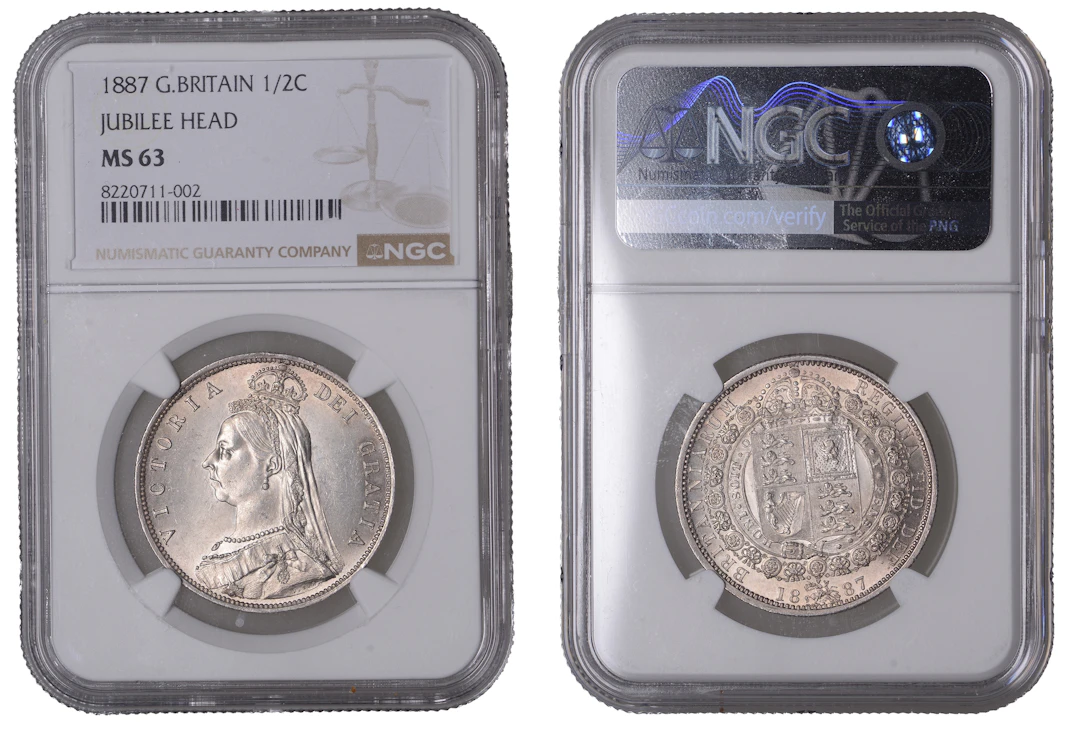 Victoria (1837-1901), Halfcrown, 1887, Jubilee Head (ESC 2771; S 3924).
