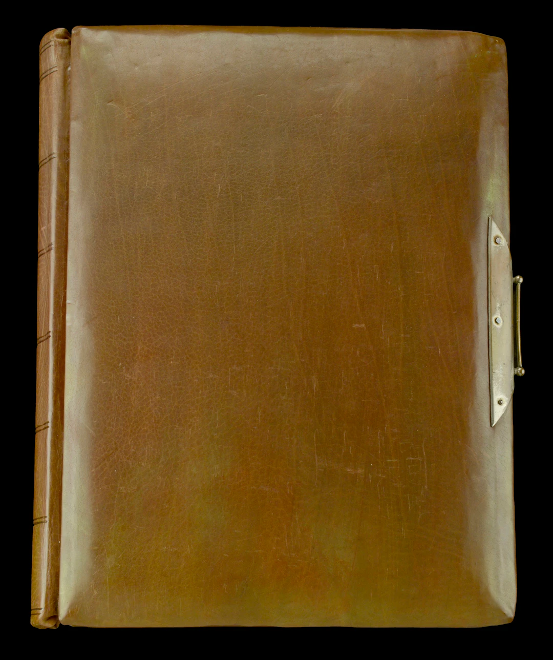 Photograph Album. A contemporary leather bound photograph album, 300mm
