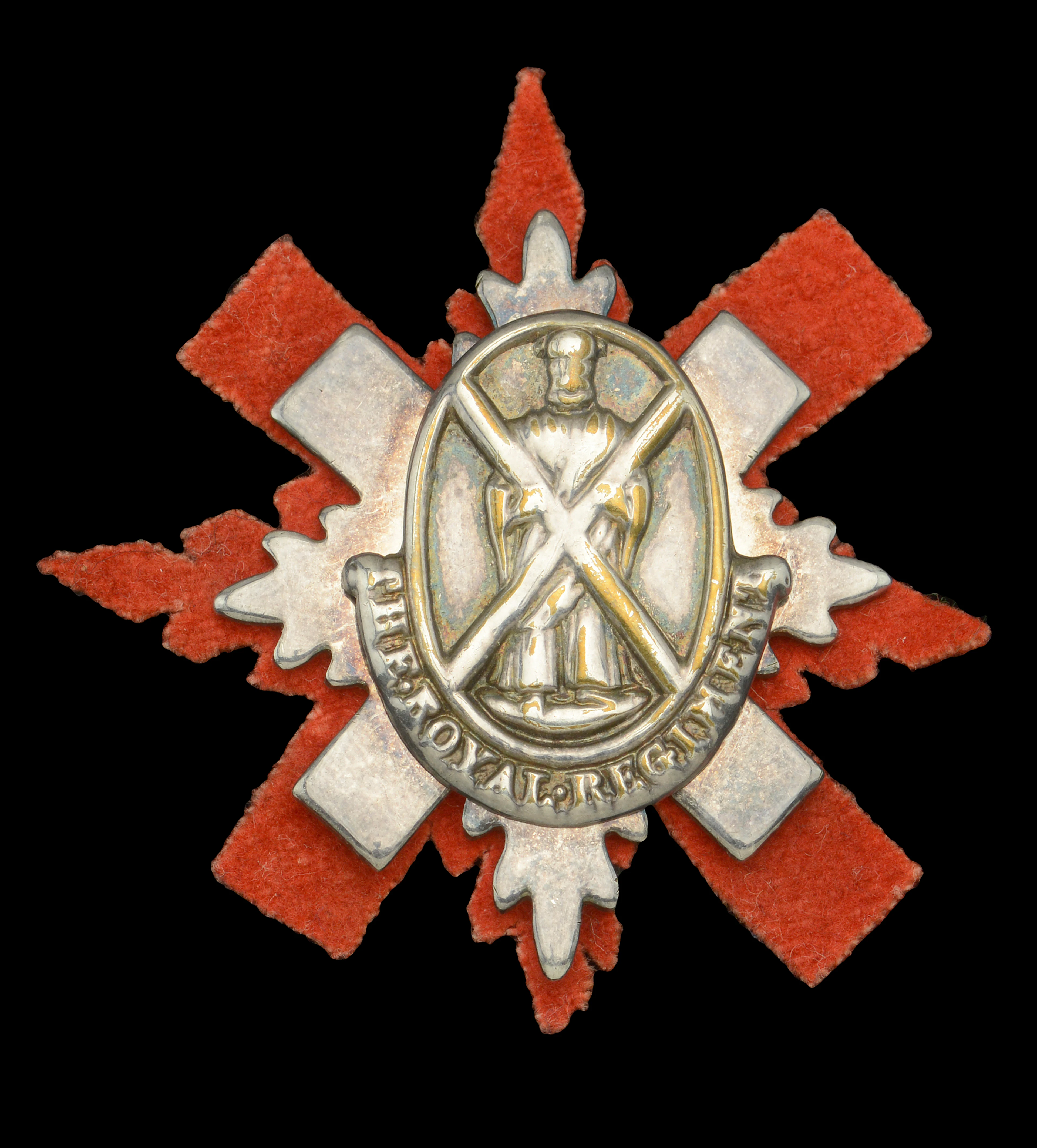 The Royal Regiment, Officer’s Forage Cap Badge. A good and scarce