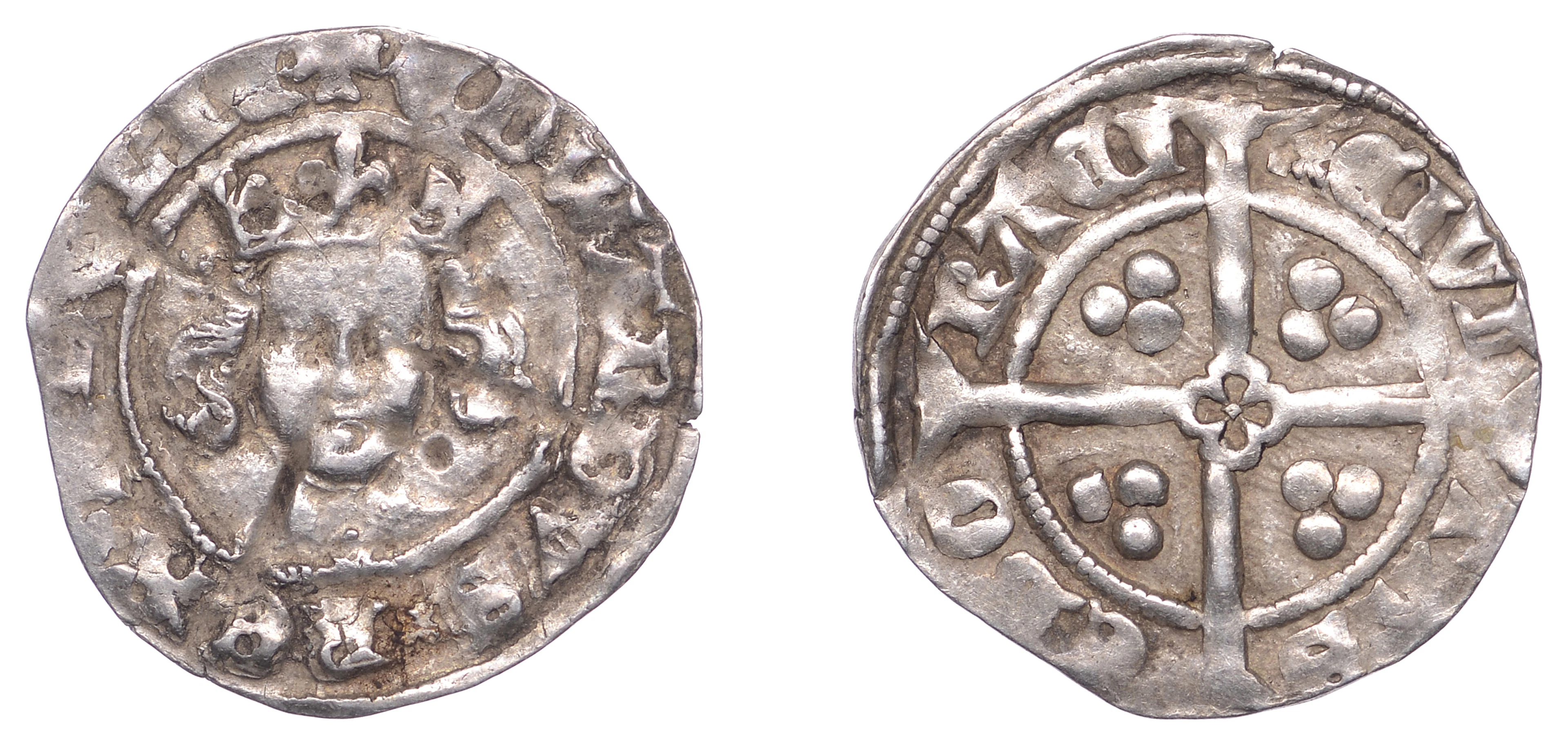 Edward III (1327-1377), Transitional Treaty period, Penny, York, pelleted
