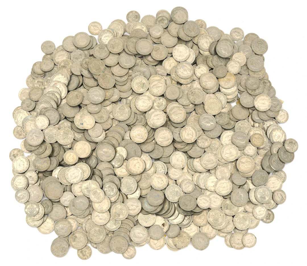 Miscellaneous Florins and Shilling (approx. 1000), various dates [Lot].