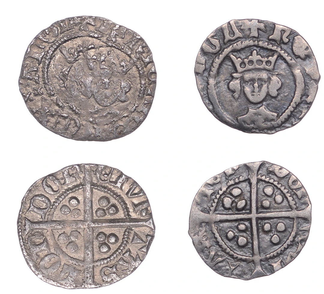 Richard II, Halfpenny, type I, London, annulet on breast, 0.52g/12h