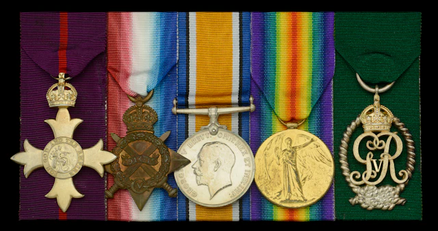 A Great War O.B.E. group of five awarded to Lieutenant-Commander W.