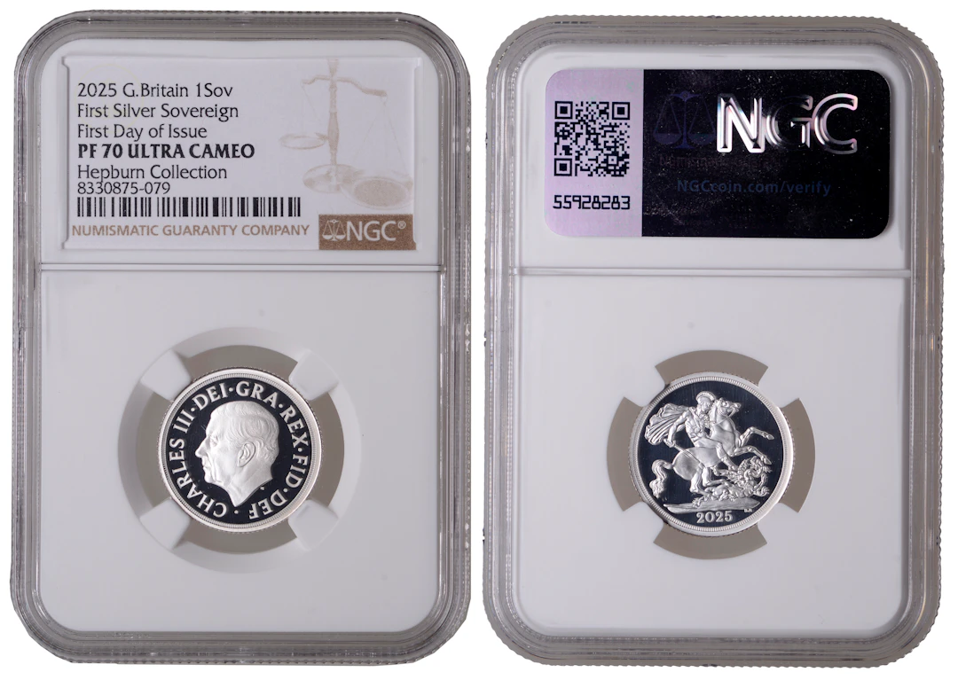 Charles III (2022-Present), Proof Silver Sovereign, 2025, 7.99g/12h