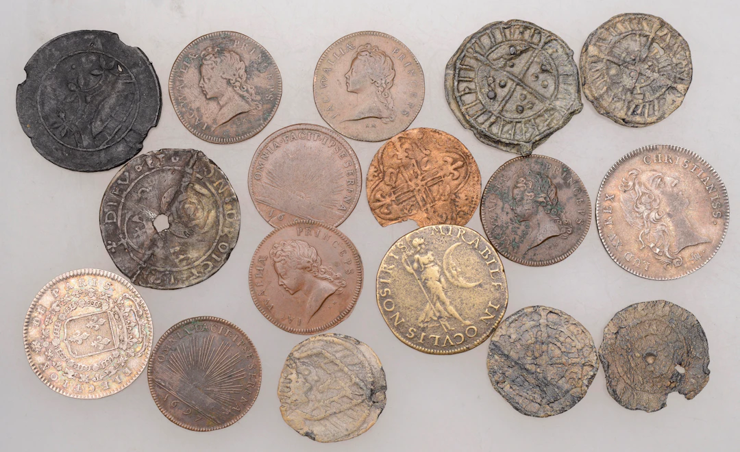 France, Louis XV, silver Jetons (2), both for the Académie royale