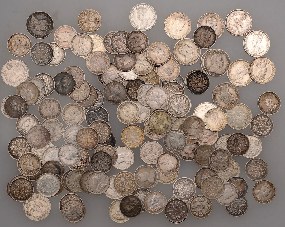 Miscellaneous, CANADA, Edward VII to George V, 10 Cents (17), 5 Cents