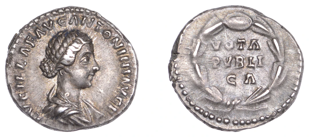 Lucilla (Augusta 161-182), Denarius, 164-80, bare-headed and draped