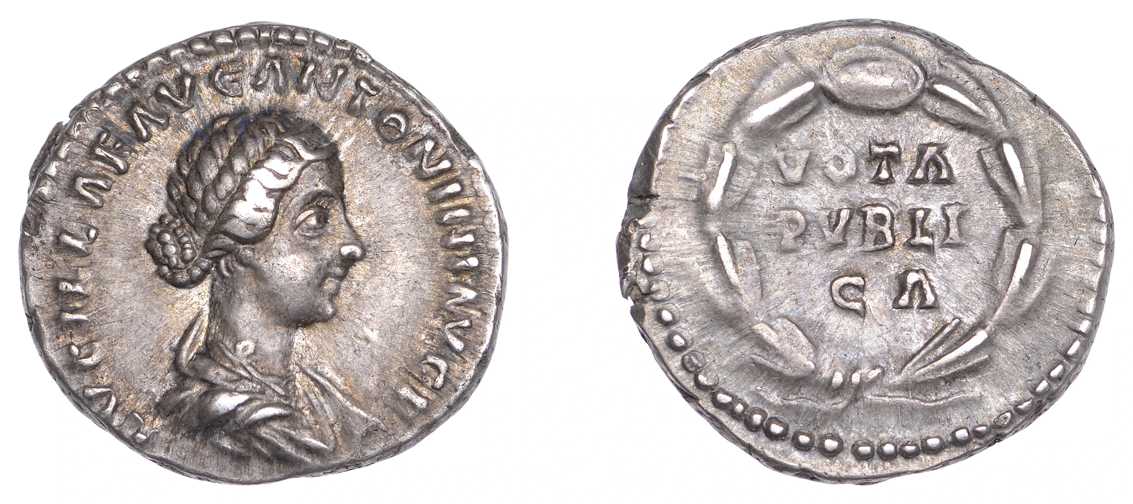 Lucilla (Augusta 161-182), Denarius, 164-80, bare-headed and draped