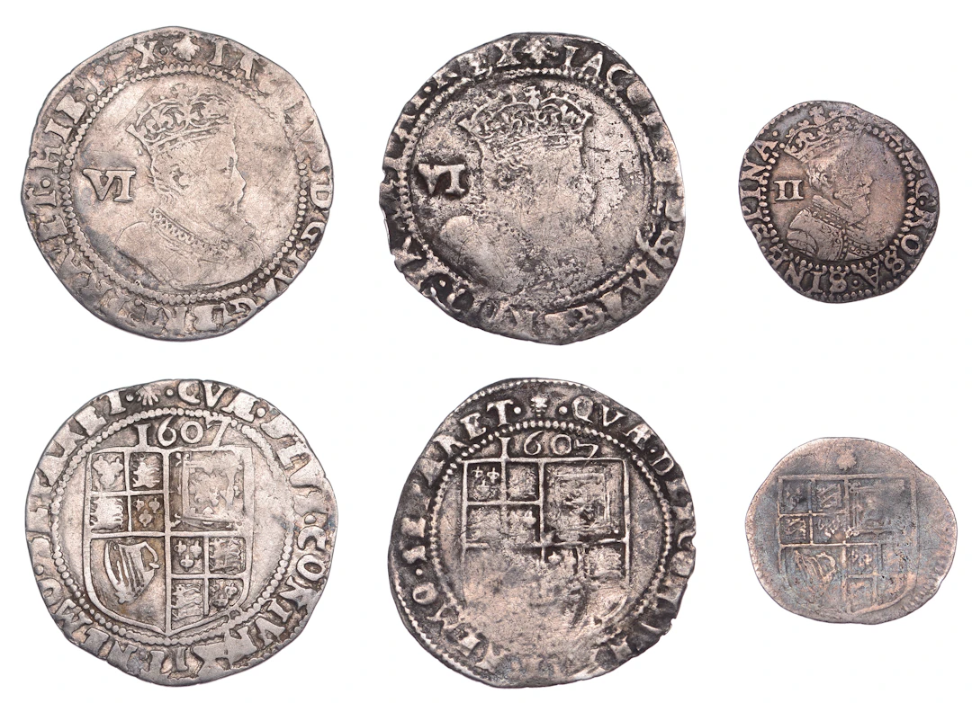 James I, First coinage, Halfgroat, mm. thistle, first bust, 0.81g/9h;