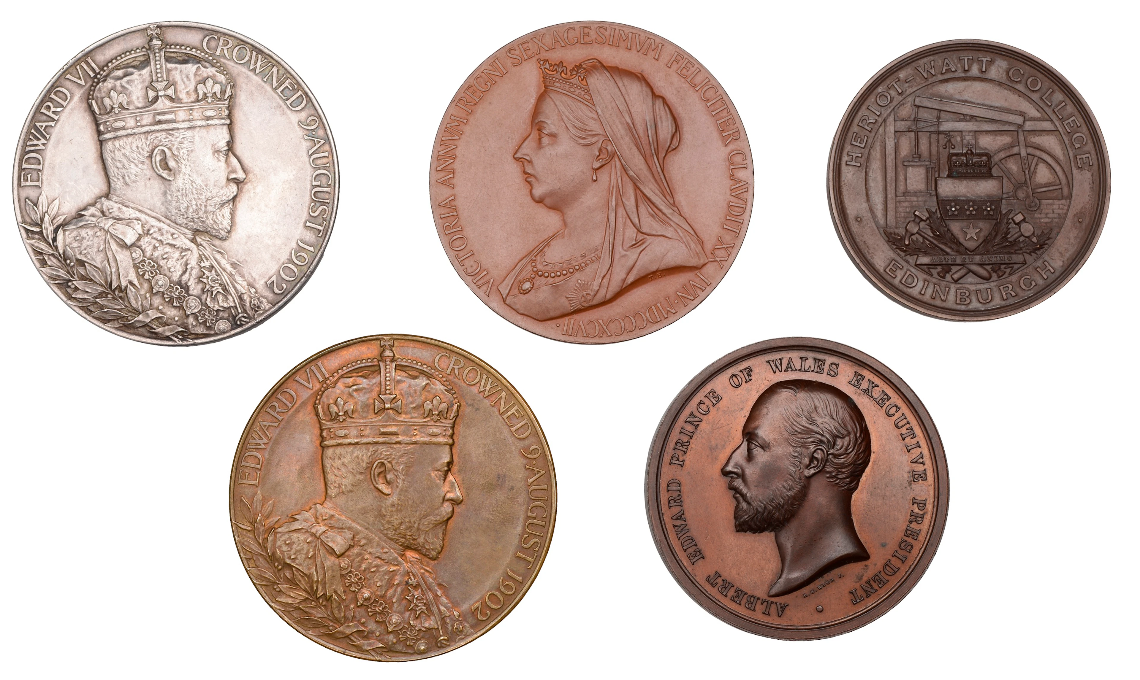 Colonial and Indian Exhibition, 1886, a copper medal by L.C. Wyon