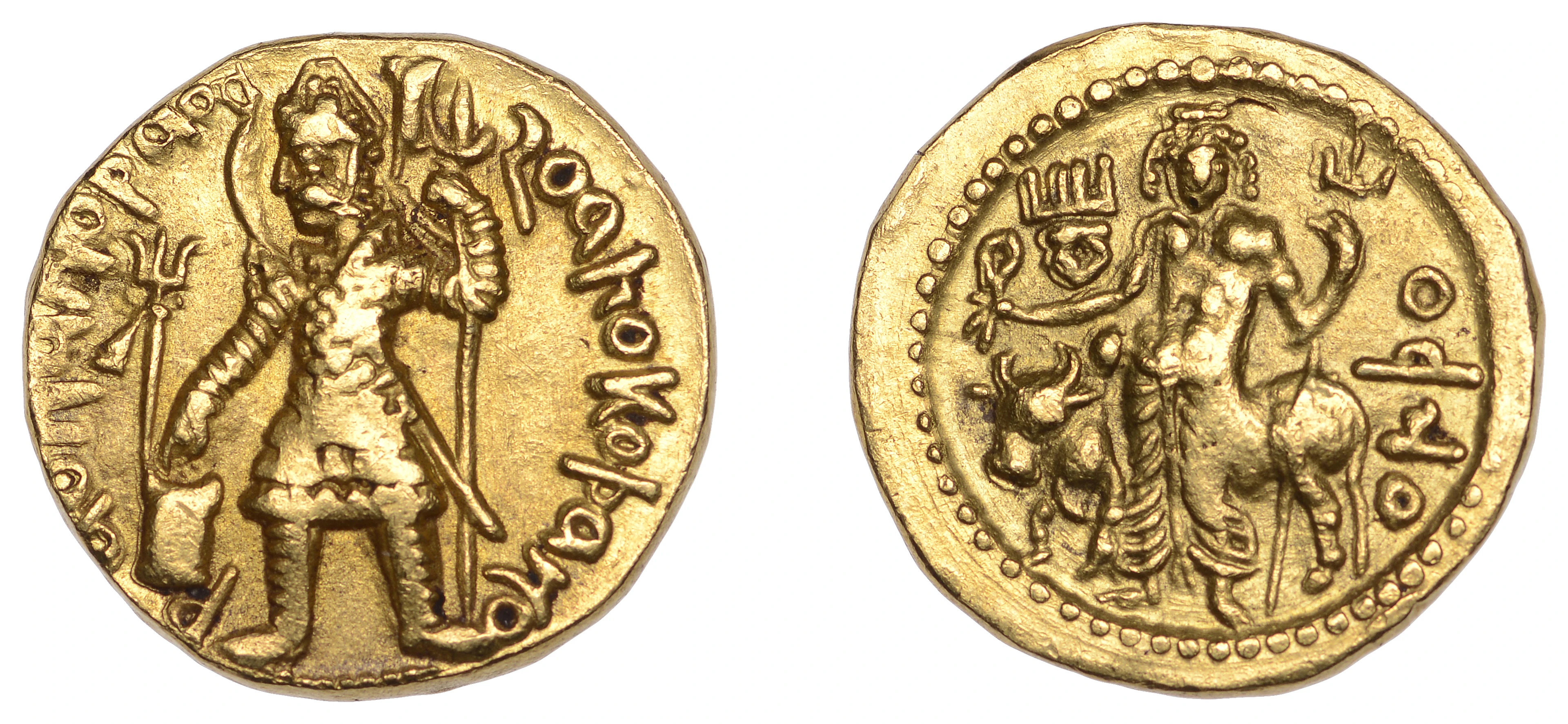 India, Kushan Empire, Vasudeva I, Dinar, undated (192-225 AD), 8.15g/12h