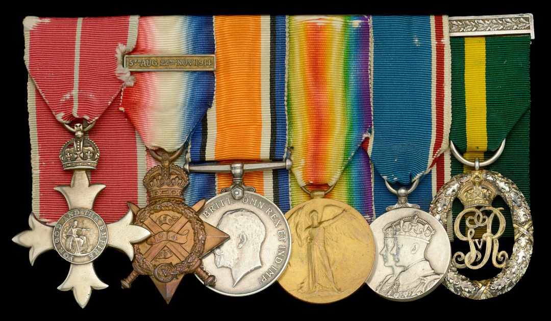 A Great War O.B.E. group of six awarded to Captain G. R. Griffith