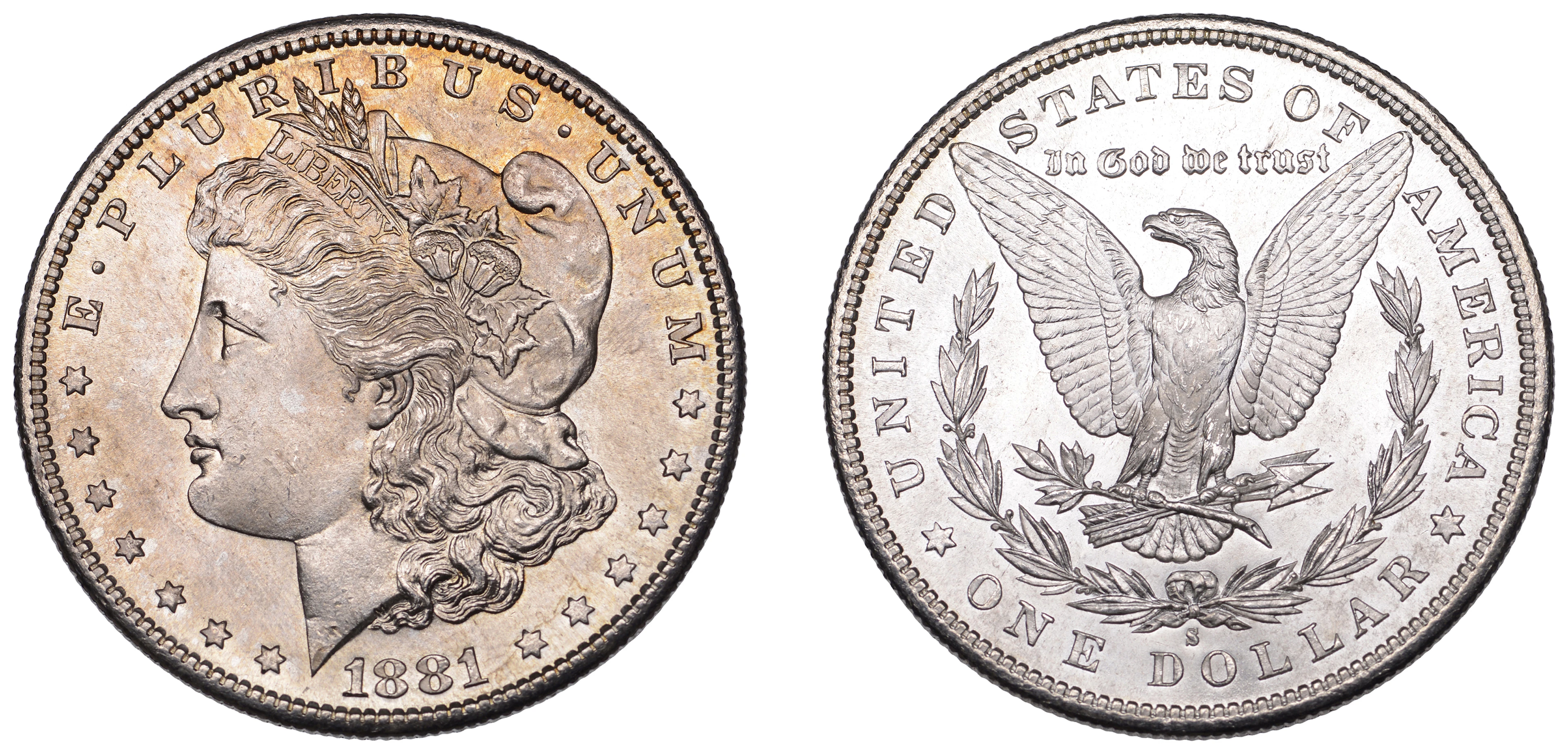 United States of America, Dollar, 1881s, San Francisco (KM 110). Brilliant