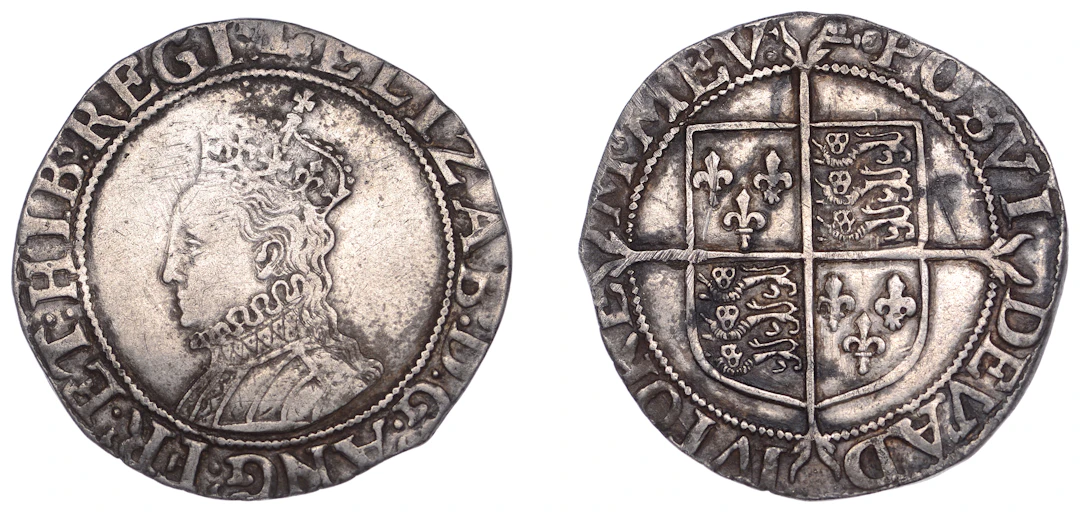Elizabeth I (1558-1603), Sixth issue, Shilling, mm. key, bust 6B
