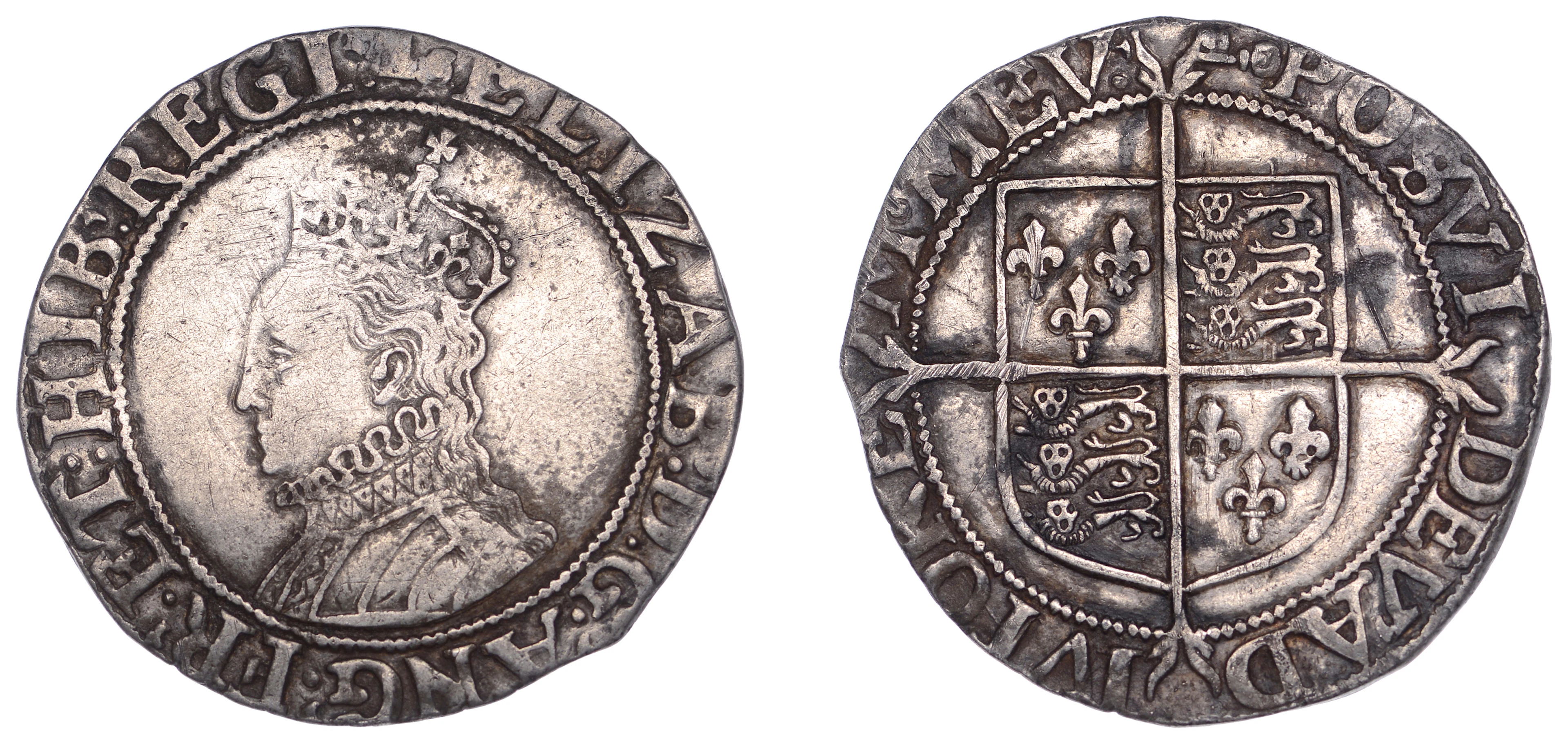 Elizabeth I (1558-1603), Sixth issue, Shilling, mm. key, bust 6B