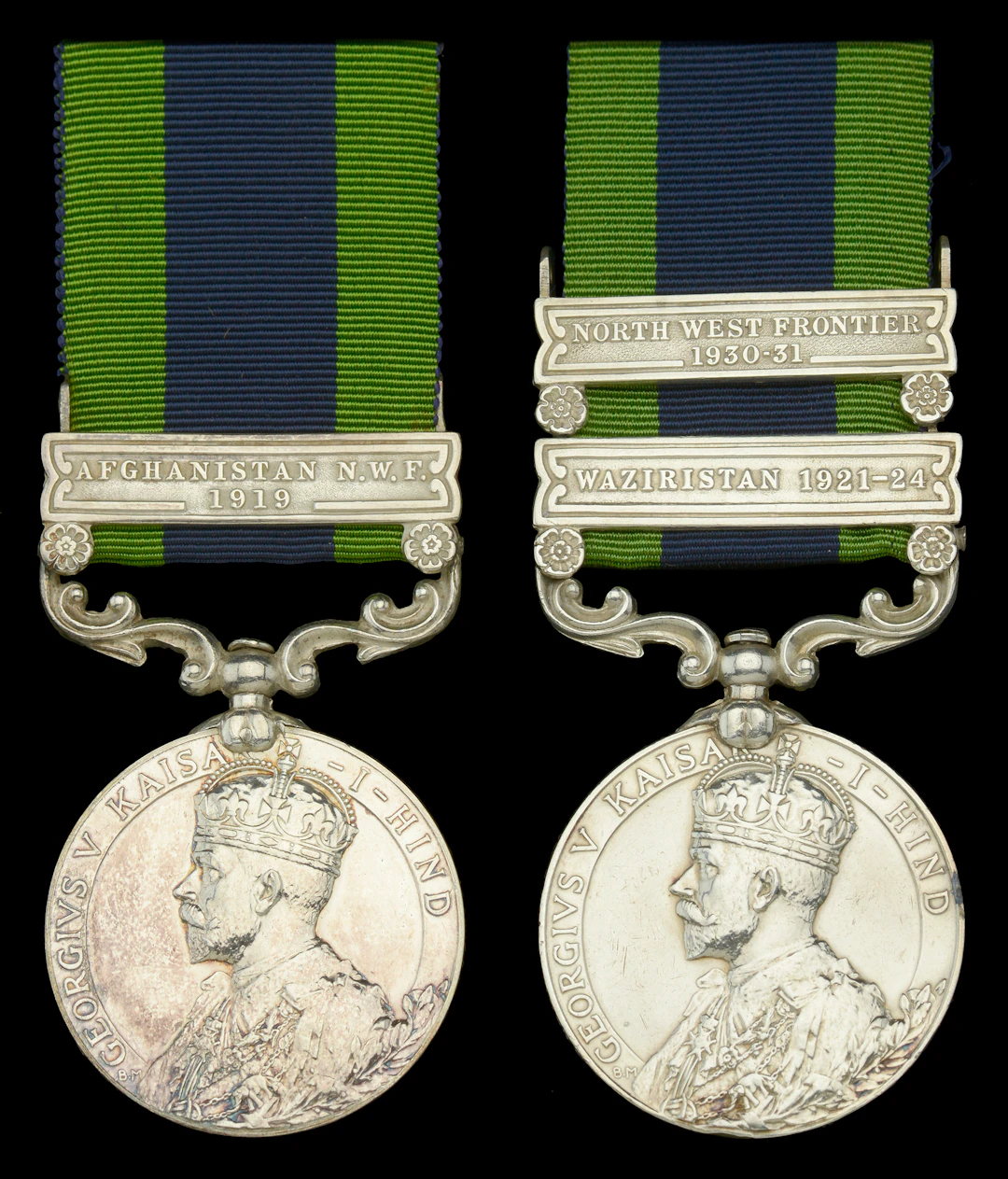 India General Service 1908-35 (2), 1 clasp, Afghanistan N.W.F. 1919
