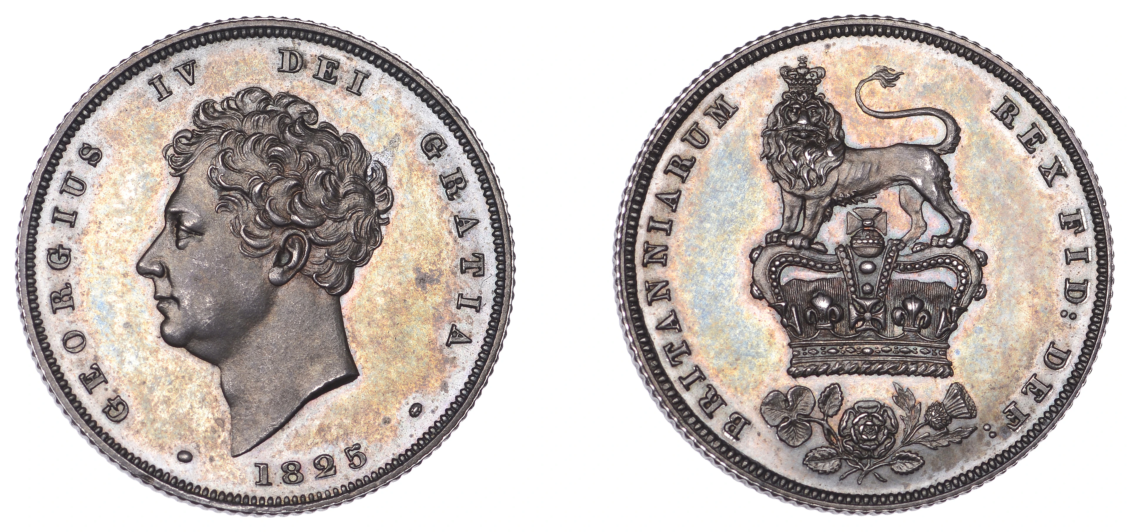 George IV (1820-1830), Pattern Shilling, 1825, in silver, by W. Wyon