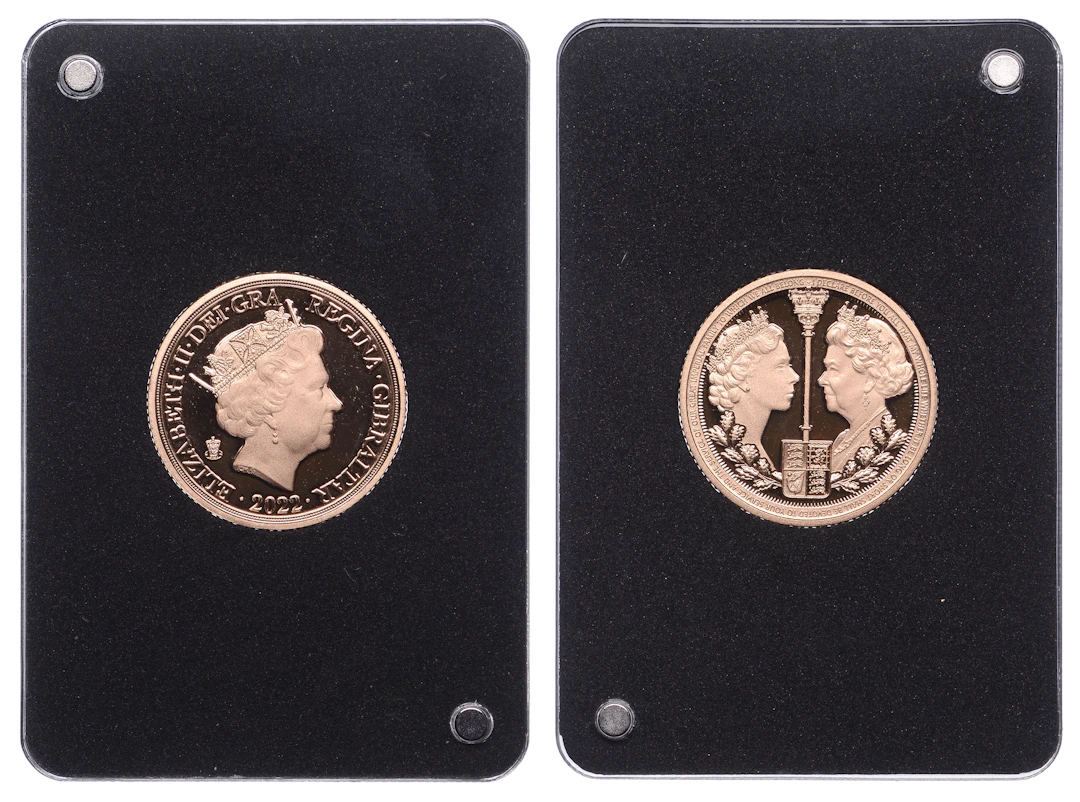 Gibraltar, Elizabeth II, Proof Sovereign, 2022. In case of issue