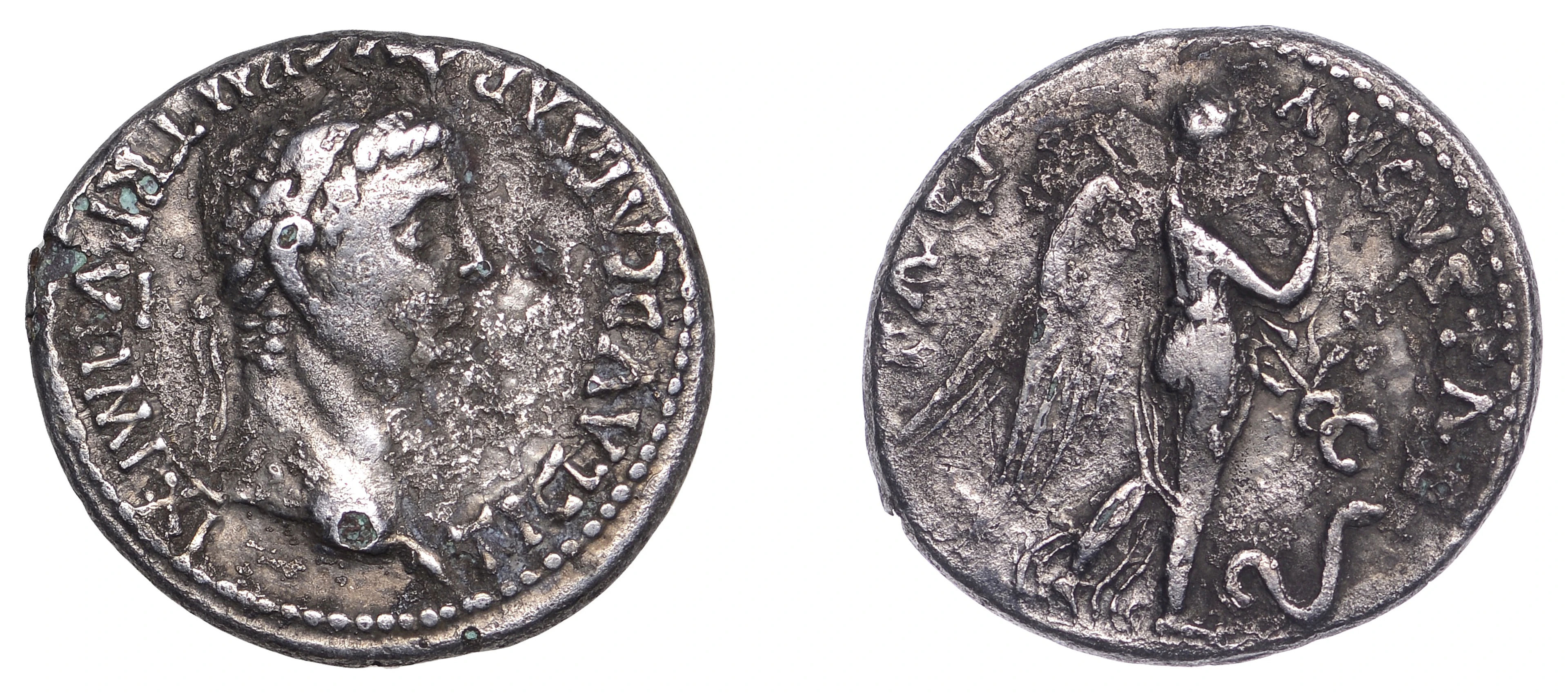 Claudius (41-54), fourrée Denarius, after 46-7, laureate head right