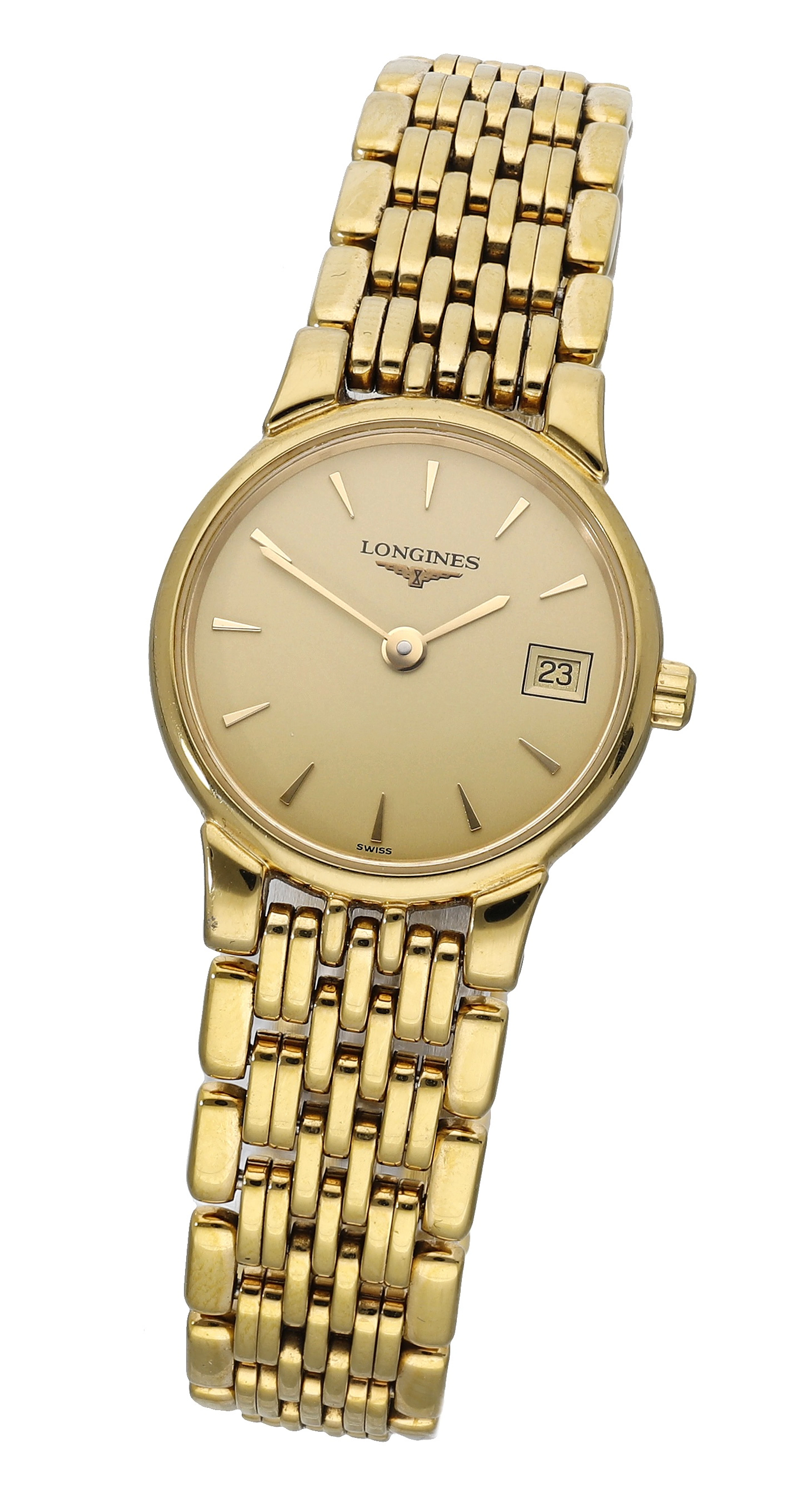 Longines. A lady’s gold plated wristwatch, Ref. L5 132 2, Les Grandes