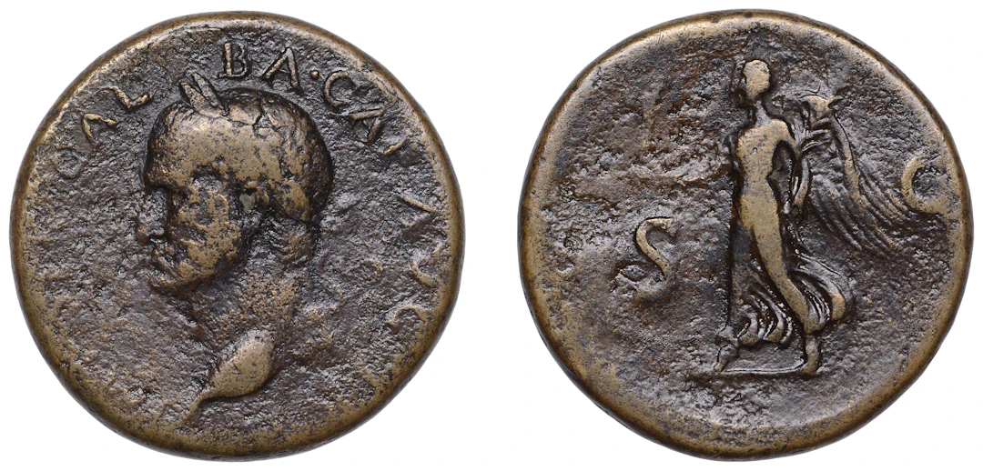 Galba (68-69), Sestertius, 68-69, laureate bust left, imp ser galba